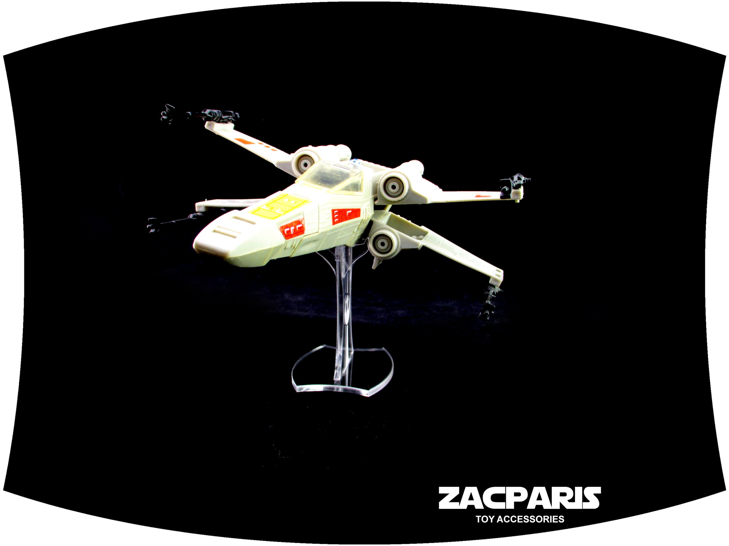 Display stand for Vintage Star Wars Micro Collection X-wing Kenner XWing