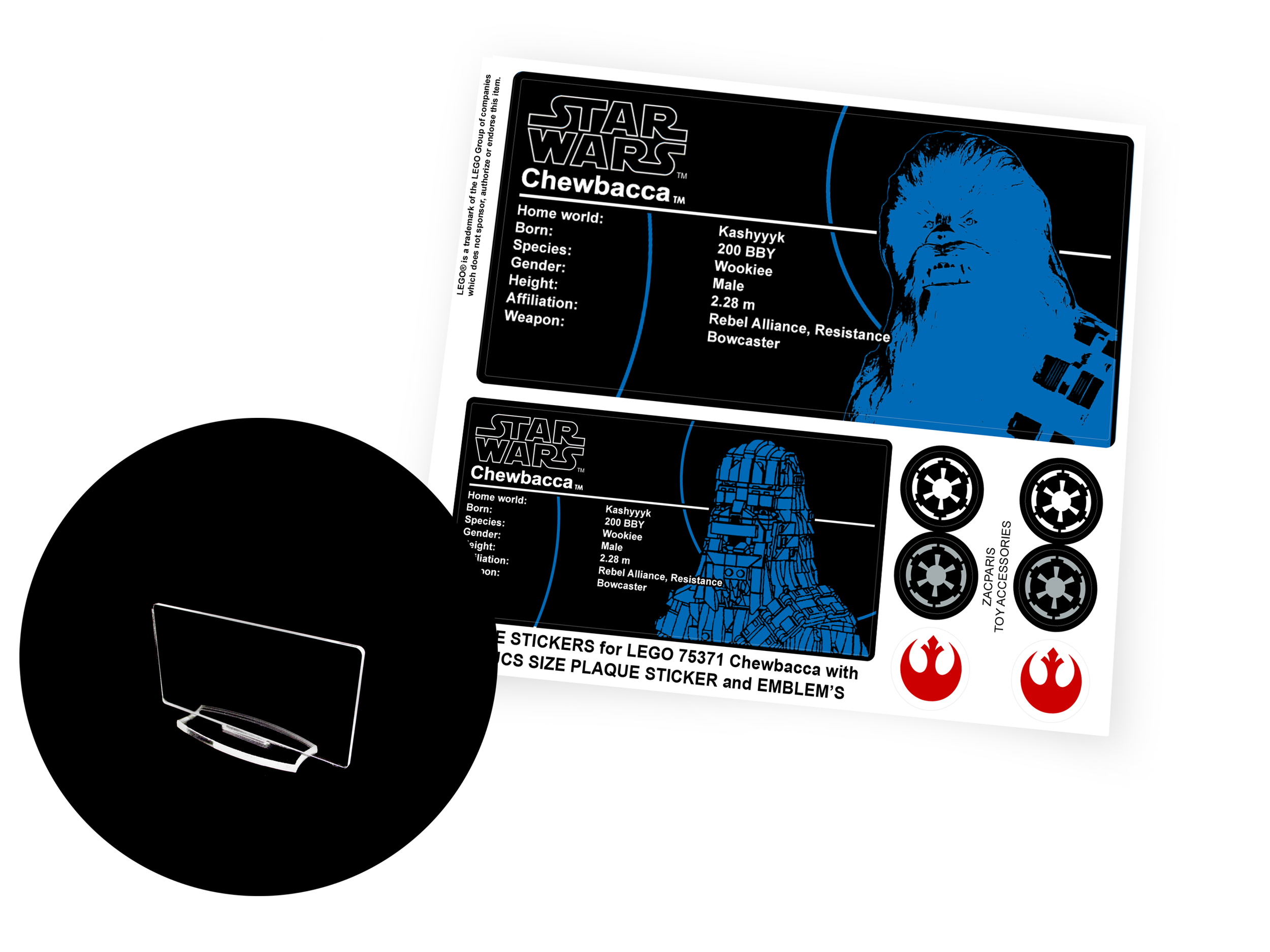Lego 75371 Chewbacca sticker