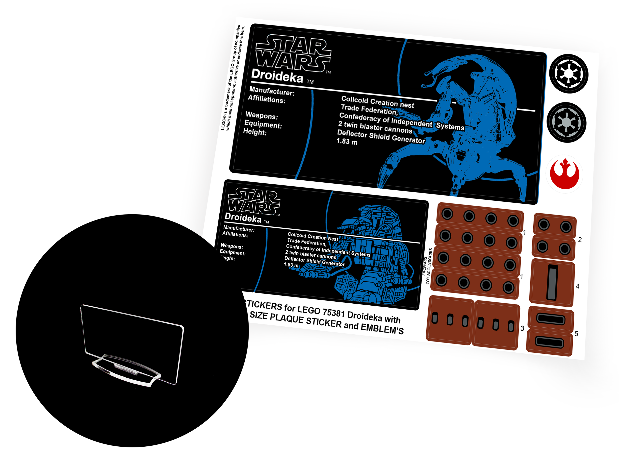 Lego 75381 Droideka sticker