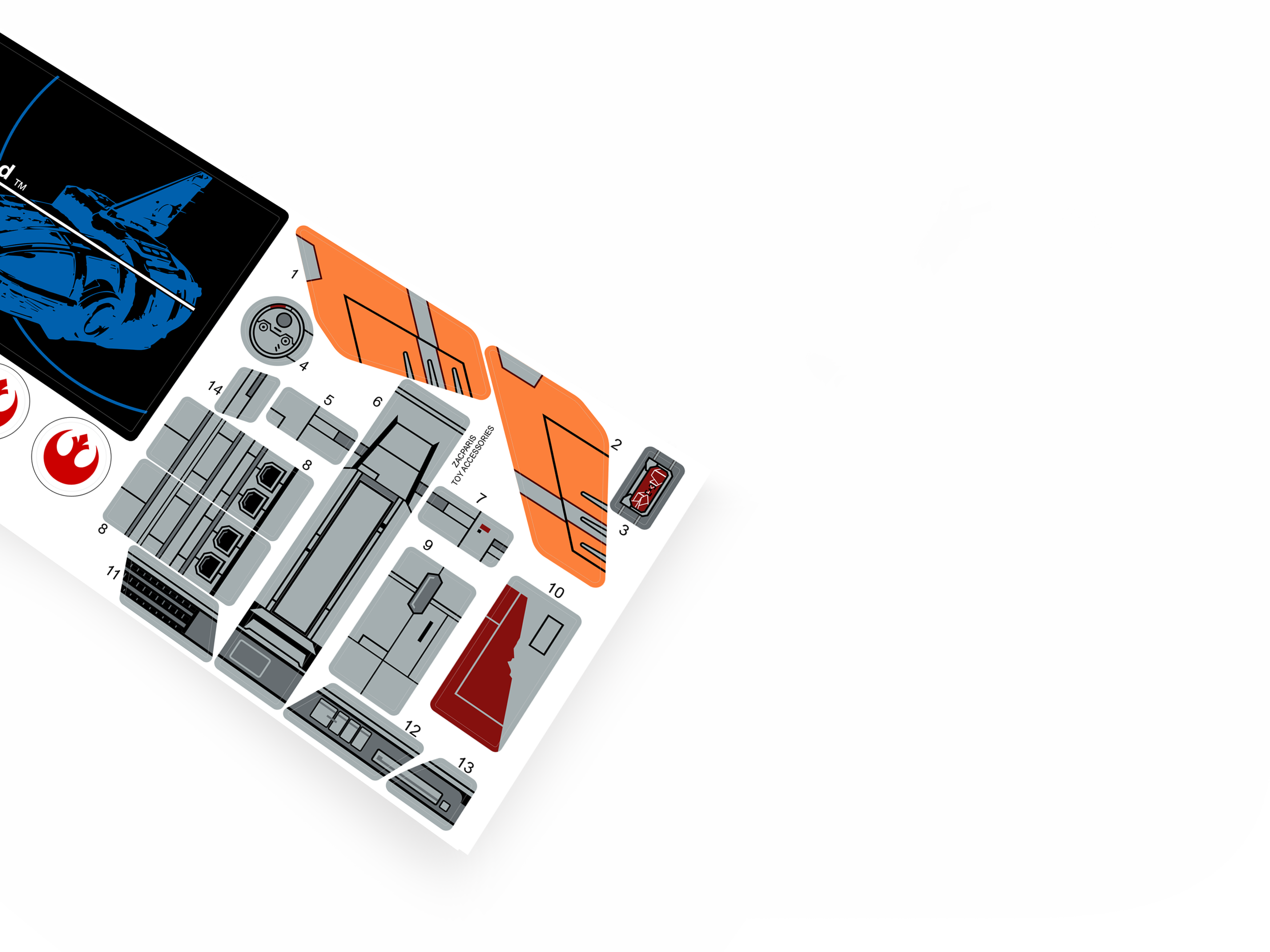 Lego 75176 Resistance Transport Pod sticker