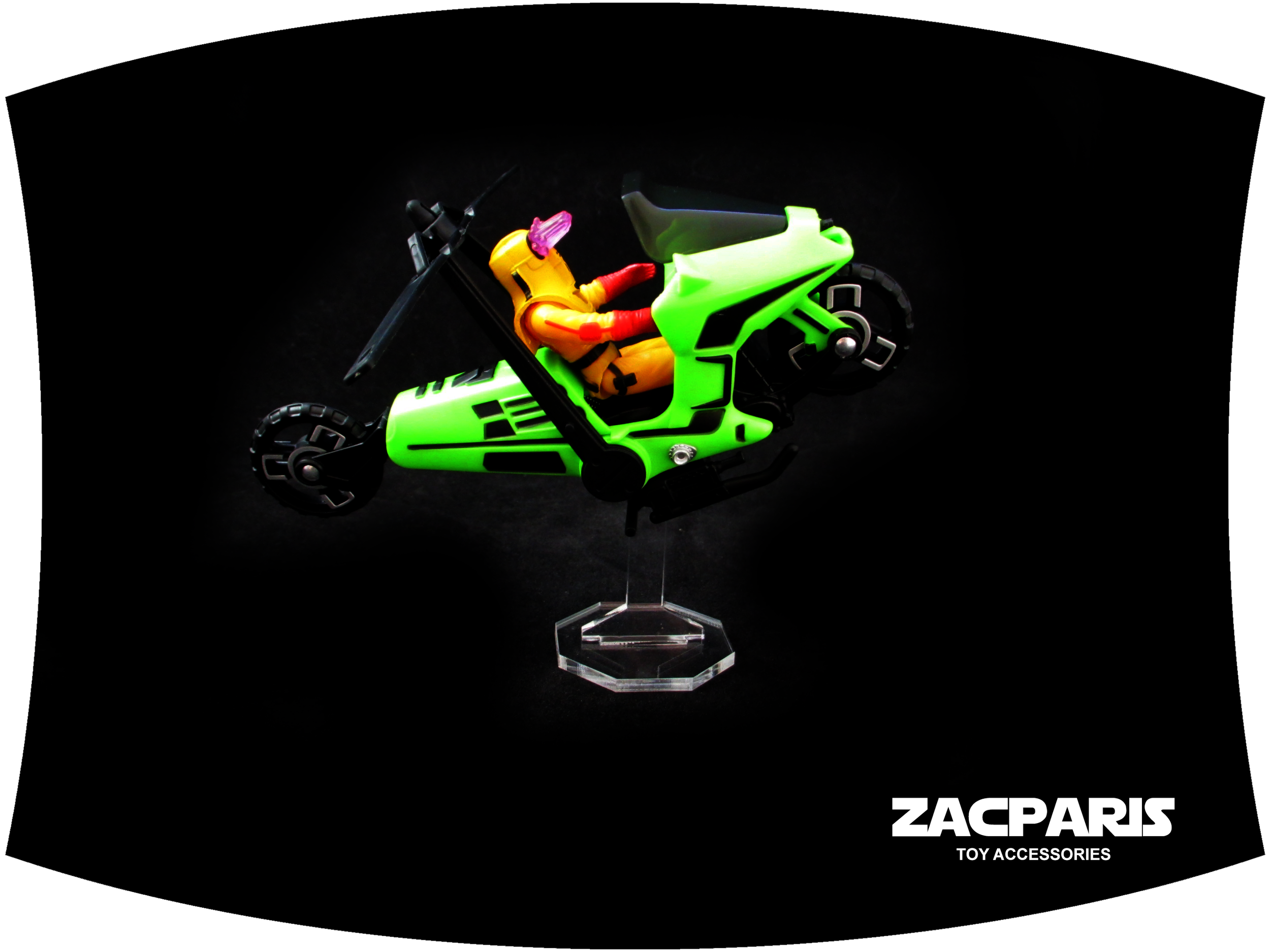 Display stand for KENNER M.A.S.K Condor The Loyal Subjects