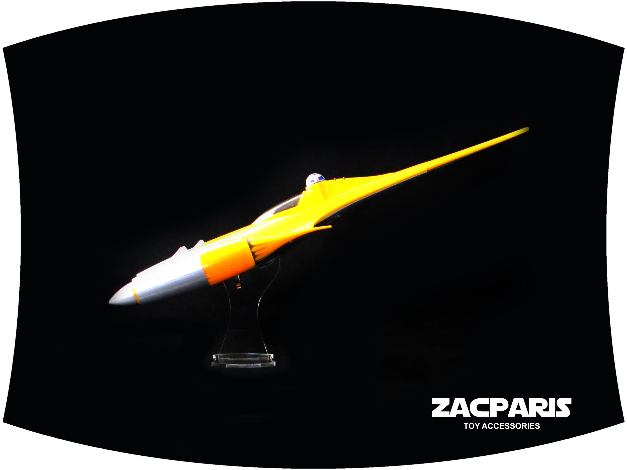 Display stand for Star Wars Hasbro 1998-99 Episode 1 Electronic Naboo fighter