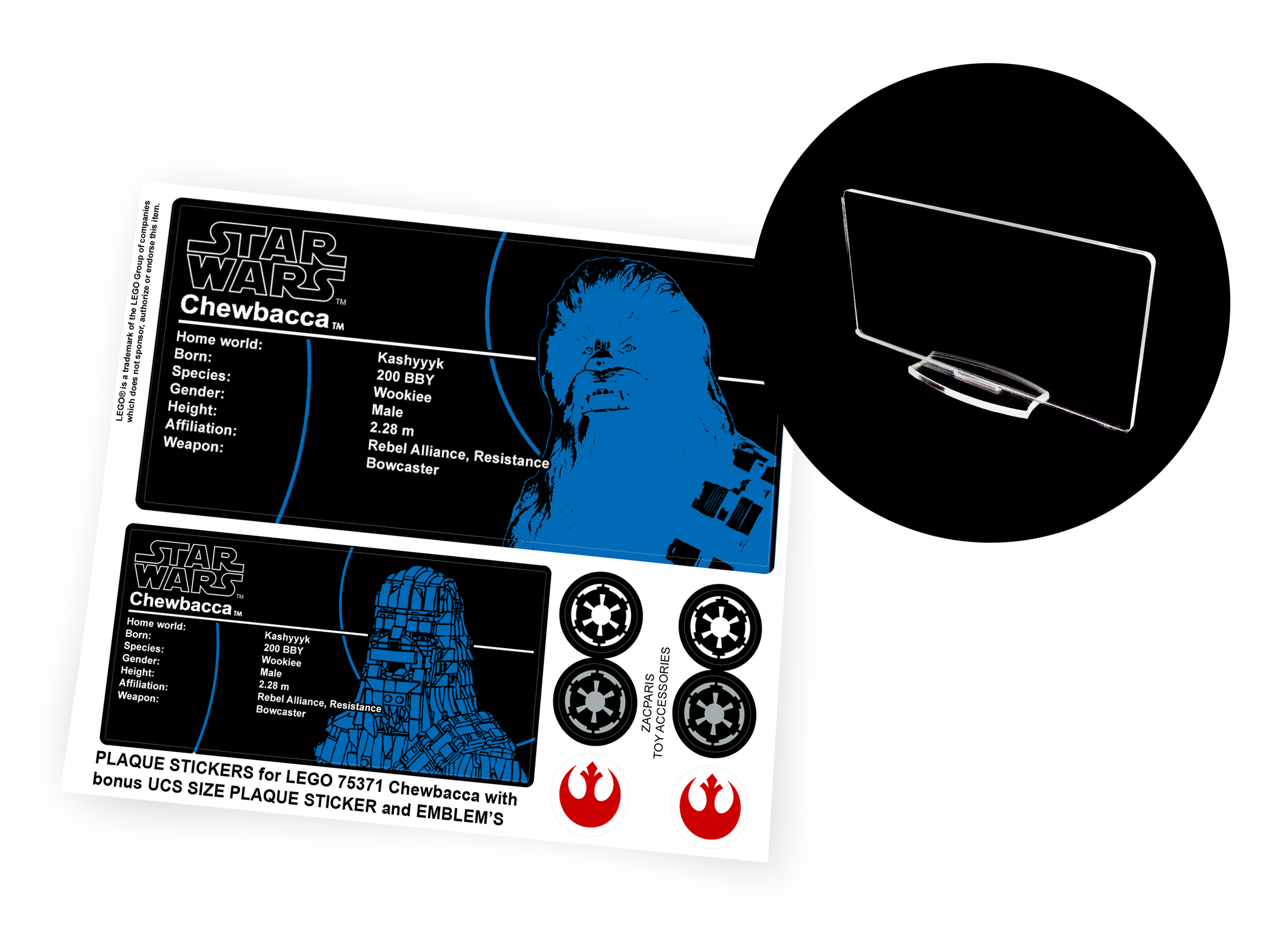 Lego 75371 Chewbacca sticker