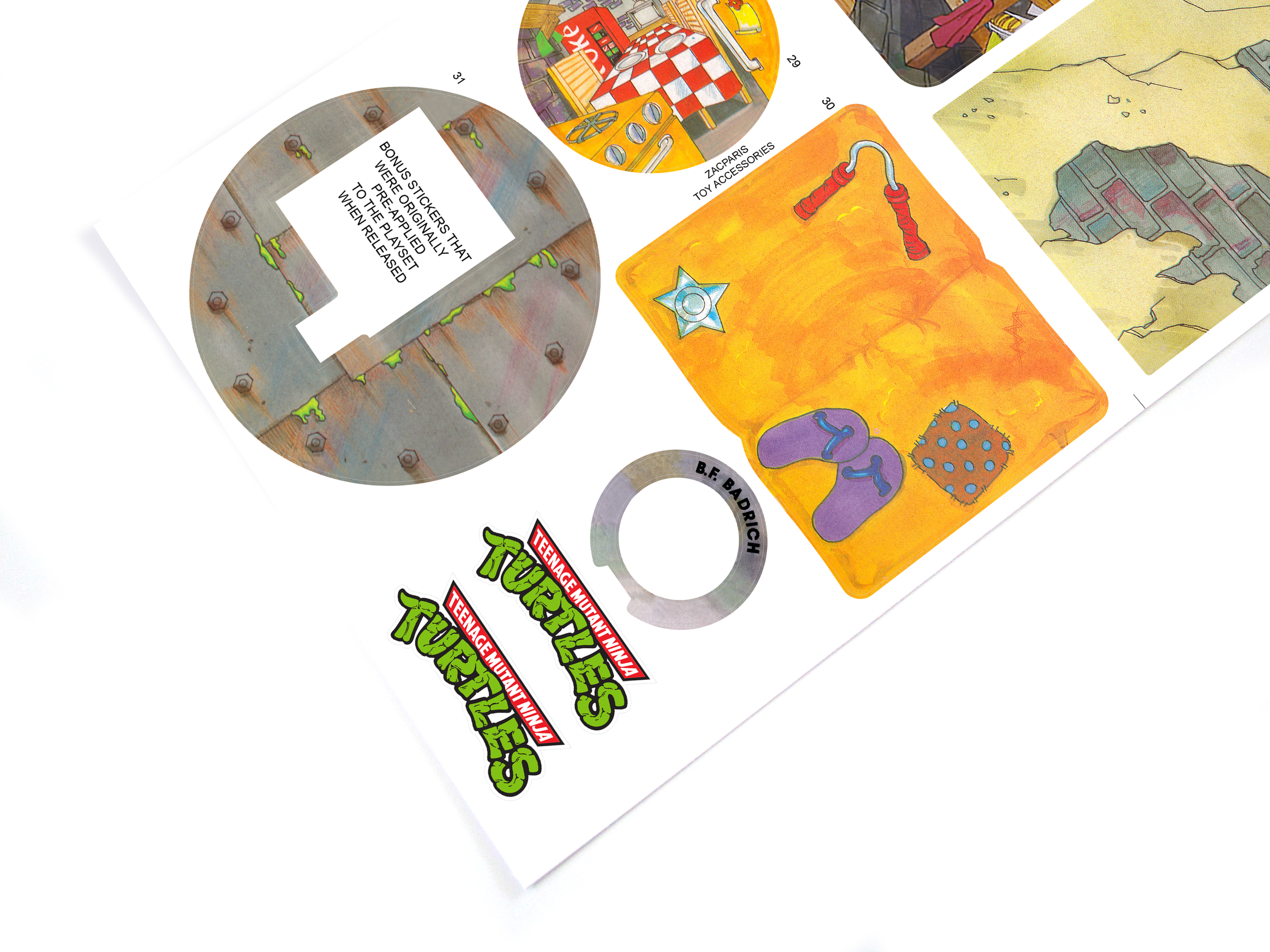 TMNT Teenage Mutant Ninja Turtles Sewer Playset stickers