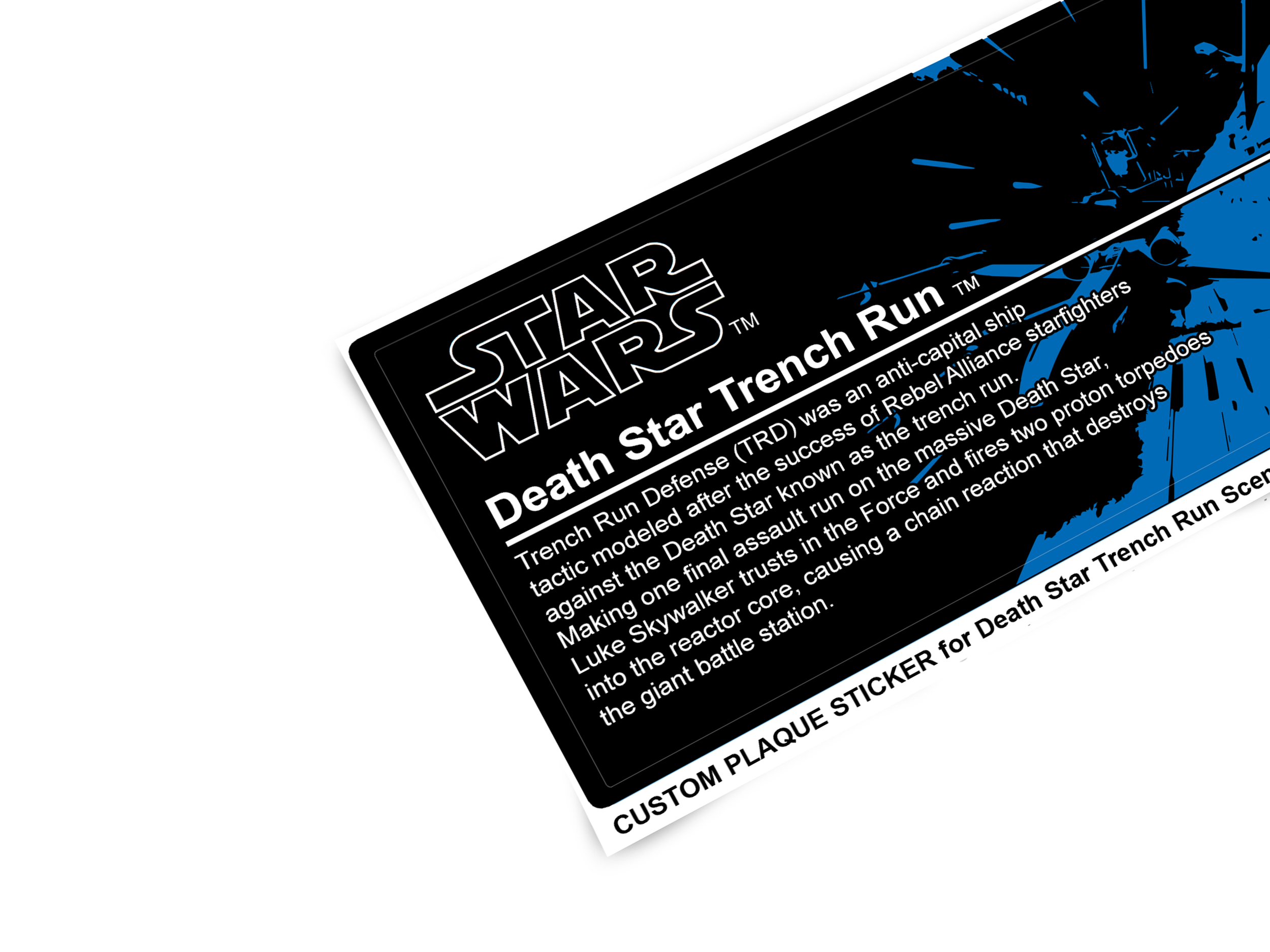 Lego 75329 Death Star Trench Run stickers
