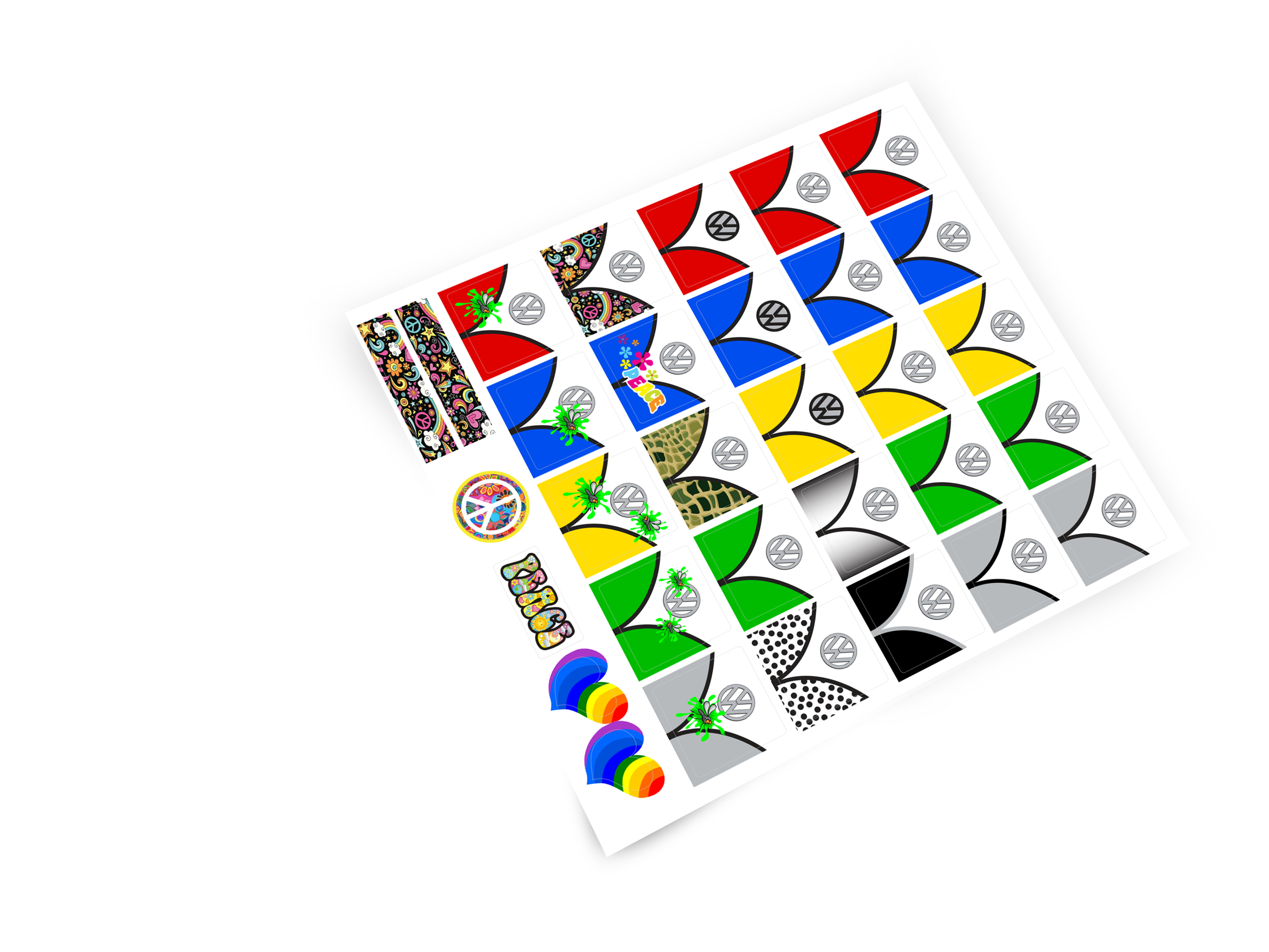 Lego 40079 Mini VW T1 Camper Van Poly bag stickers