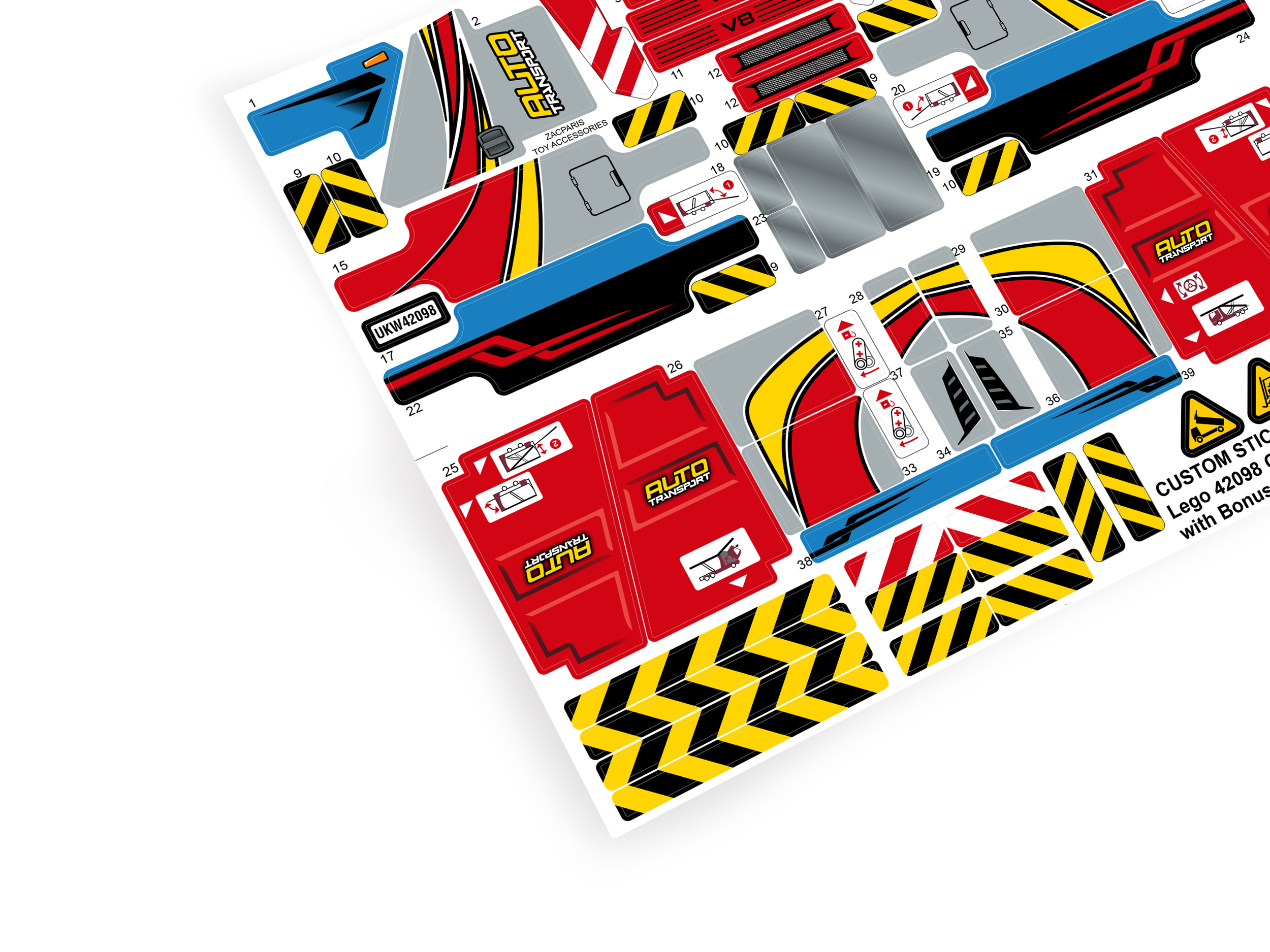 Lego 42098 Car Transporter sticker