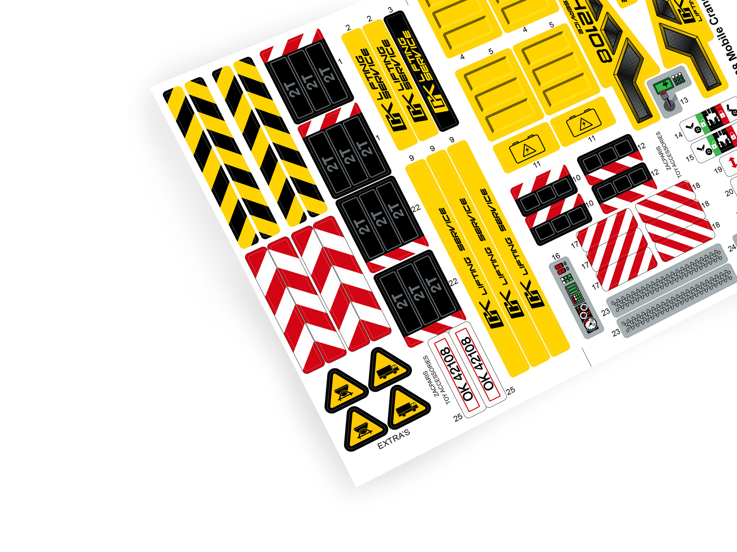 Lego 42108 Mobile Crane sticker