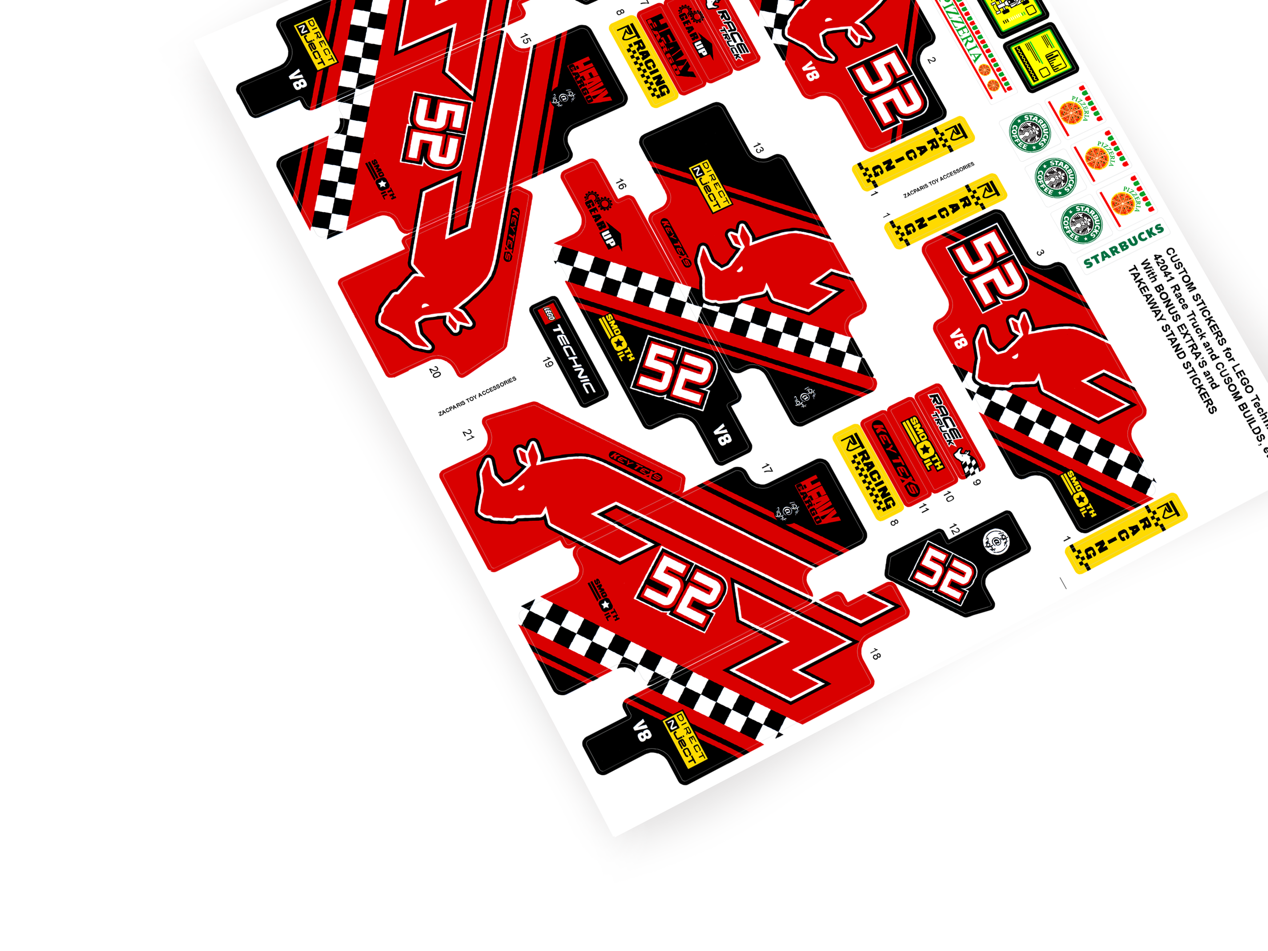 Lego 42041 Race Truck sticker