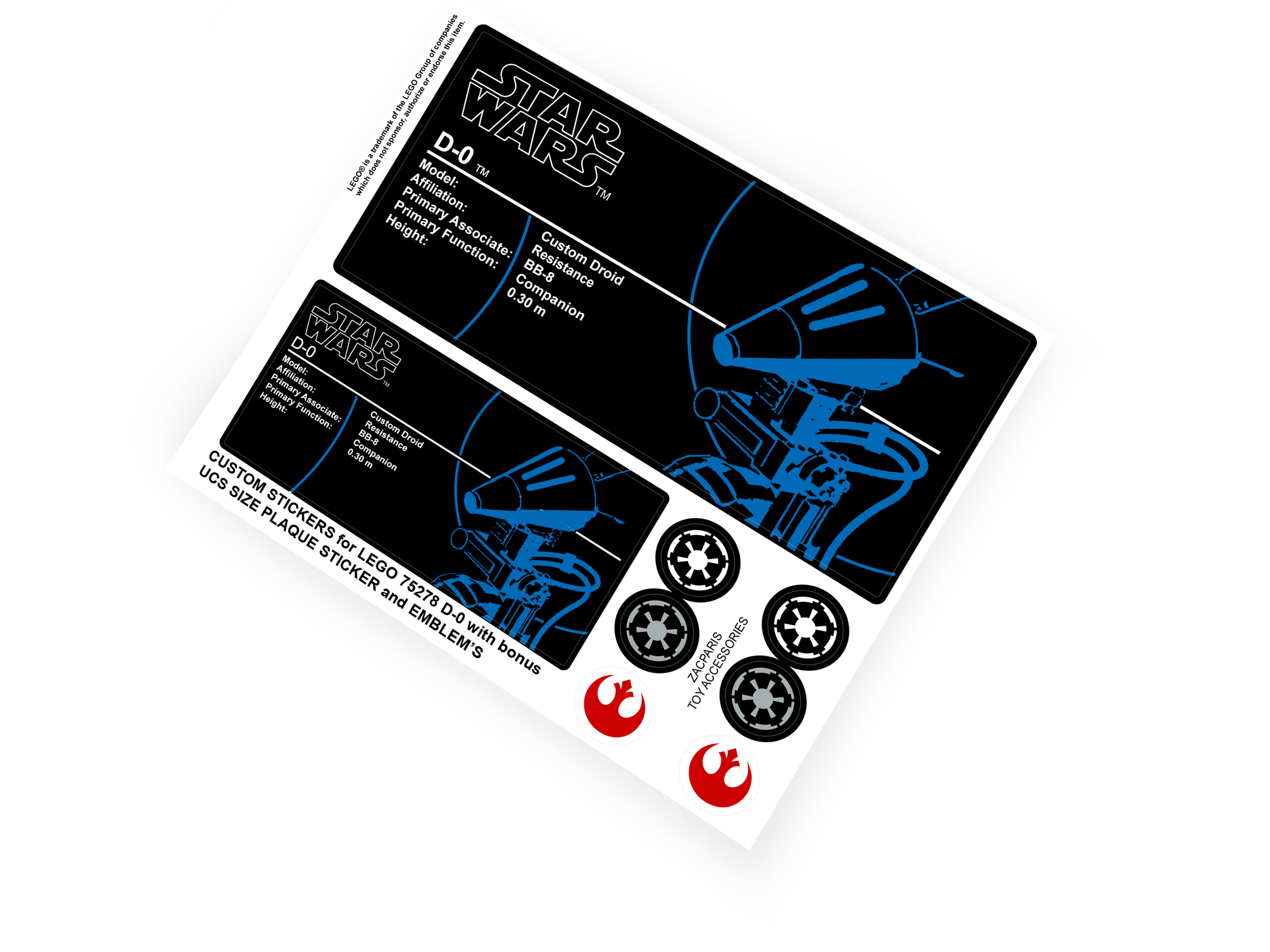 Lego 75278 D-O sticker