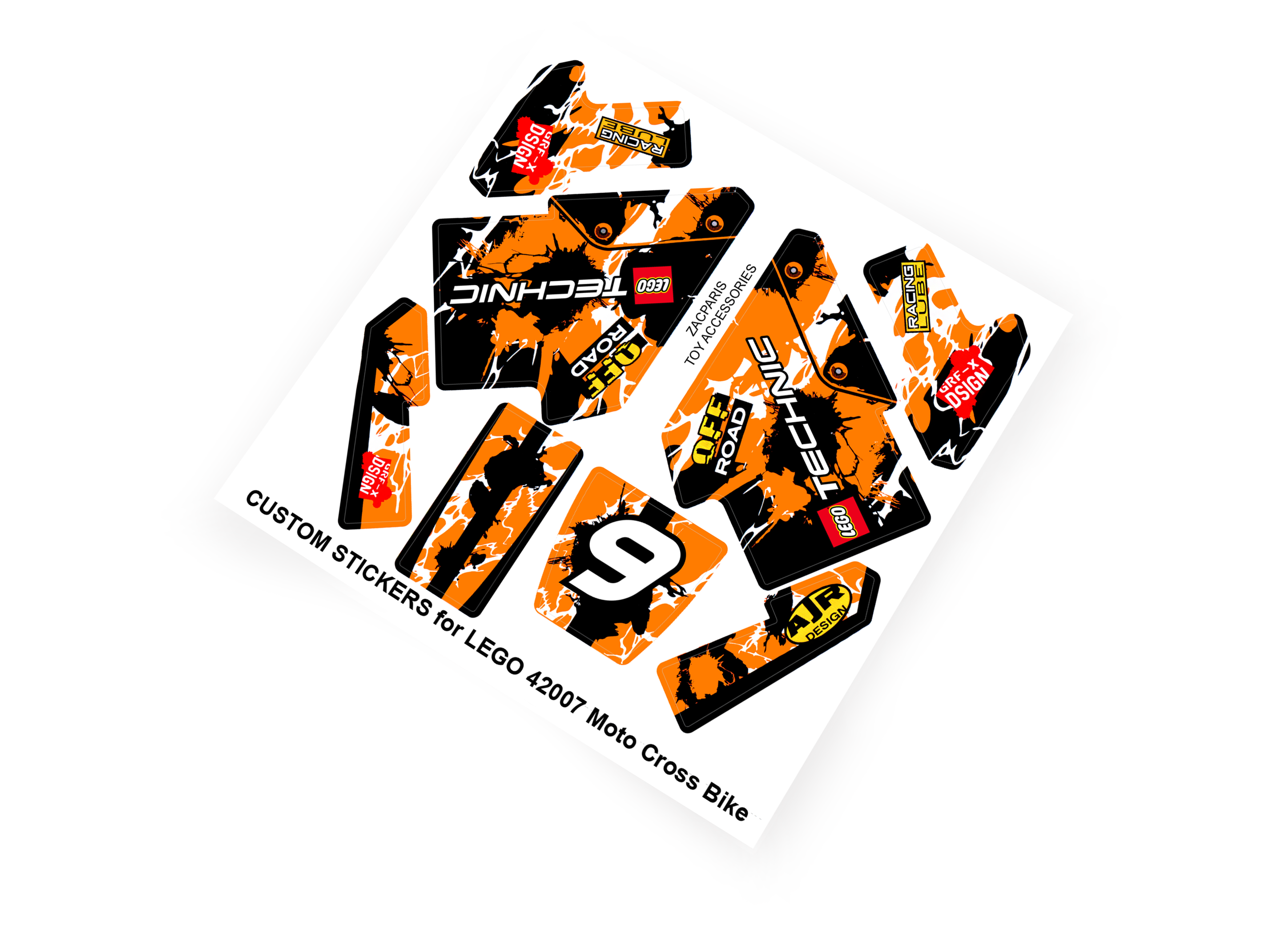 Lego 42007 Moto Cross Bike sticker