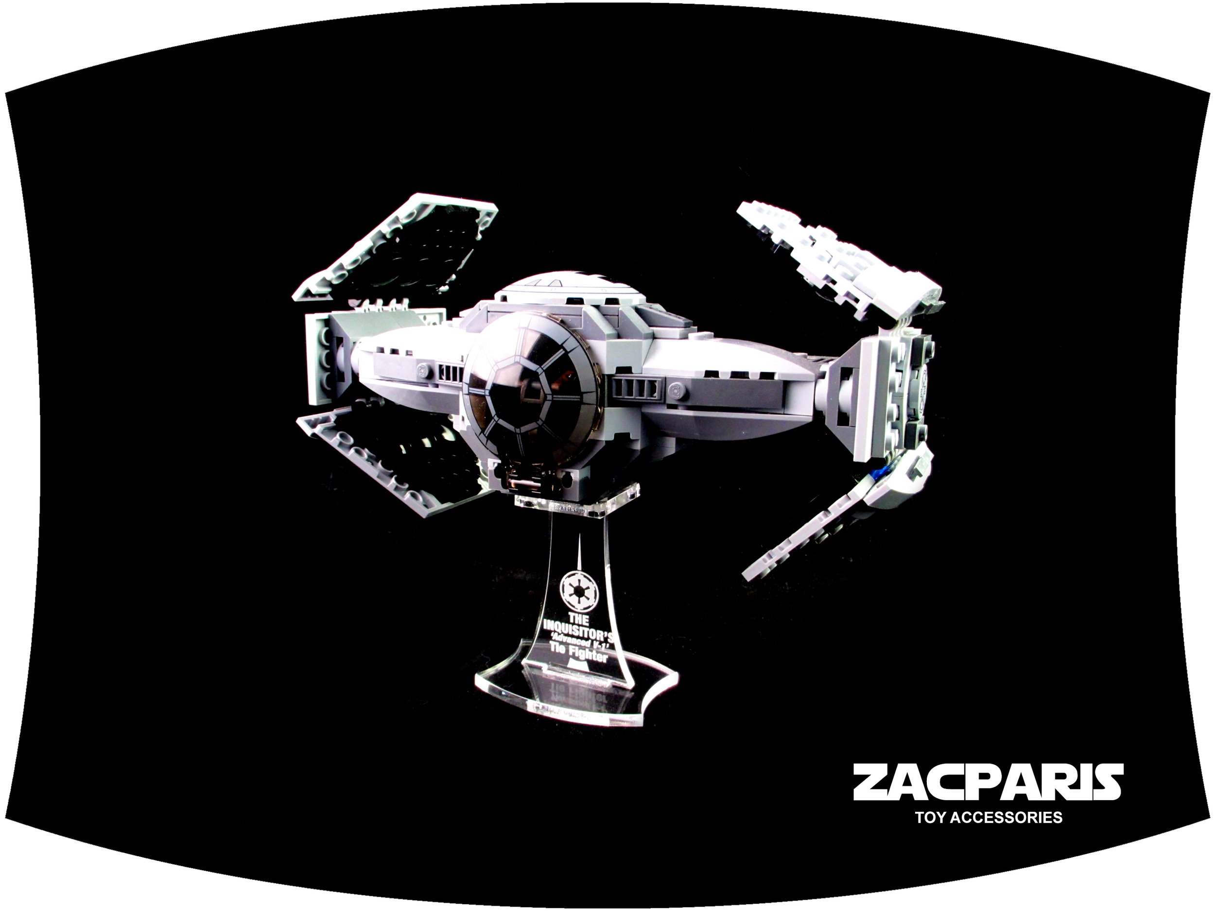 DISPLAY STAND for Star Wars Lego 75082 TIE Advanced Prototype
