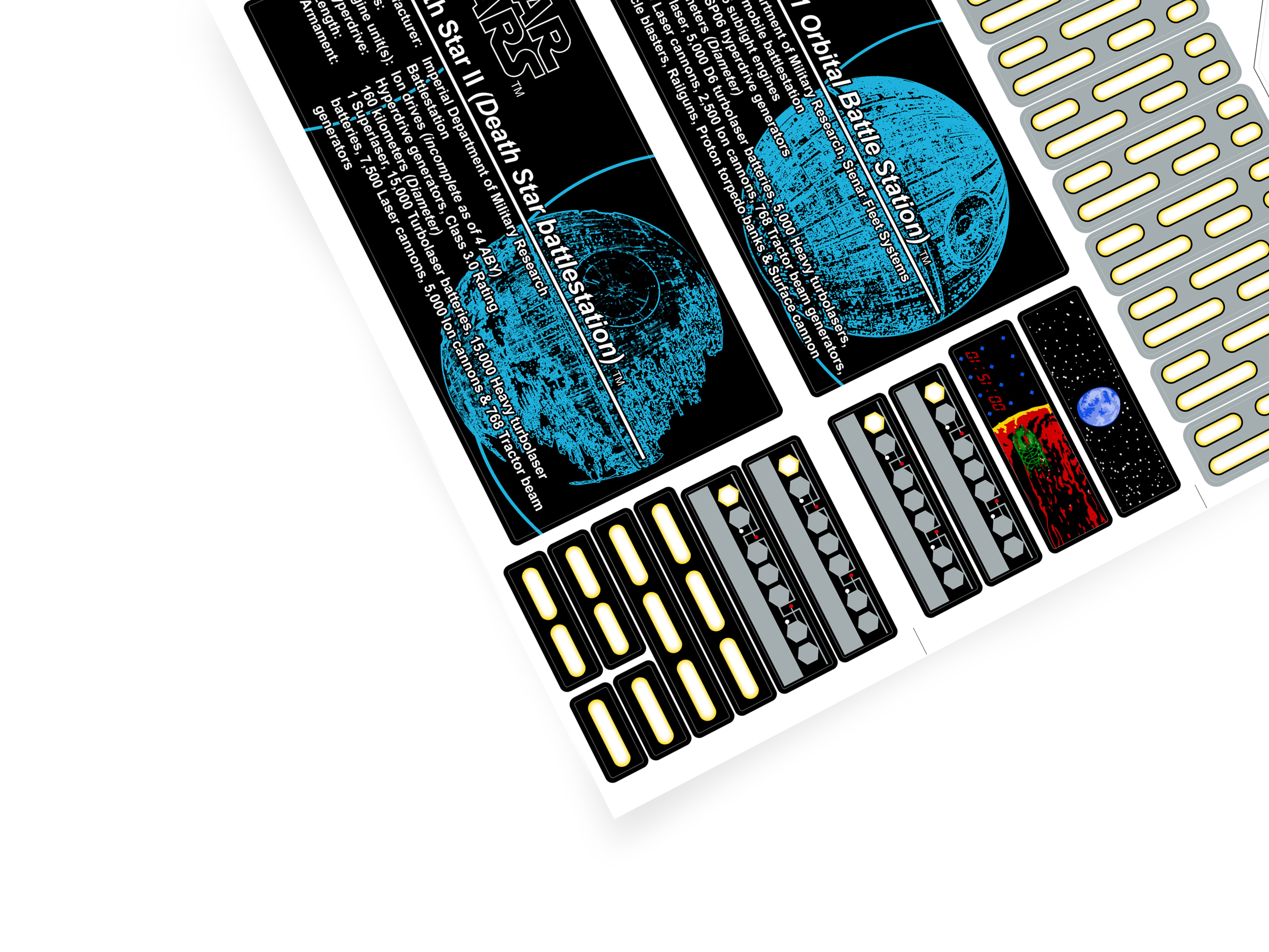 Lego 10188 Death Star stickers