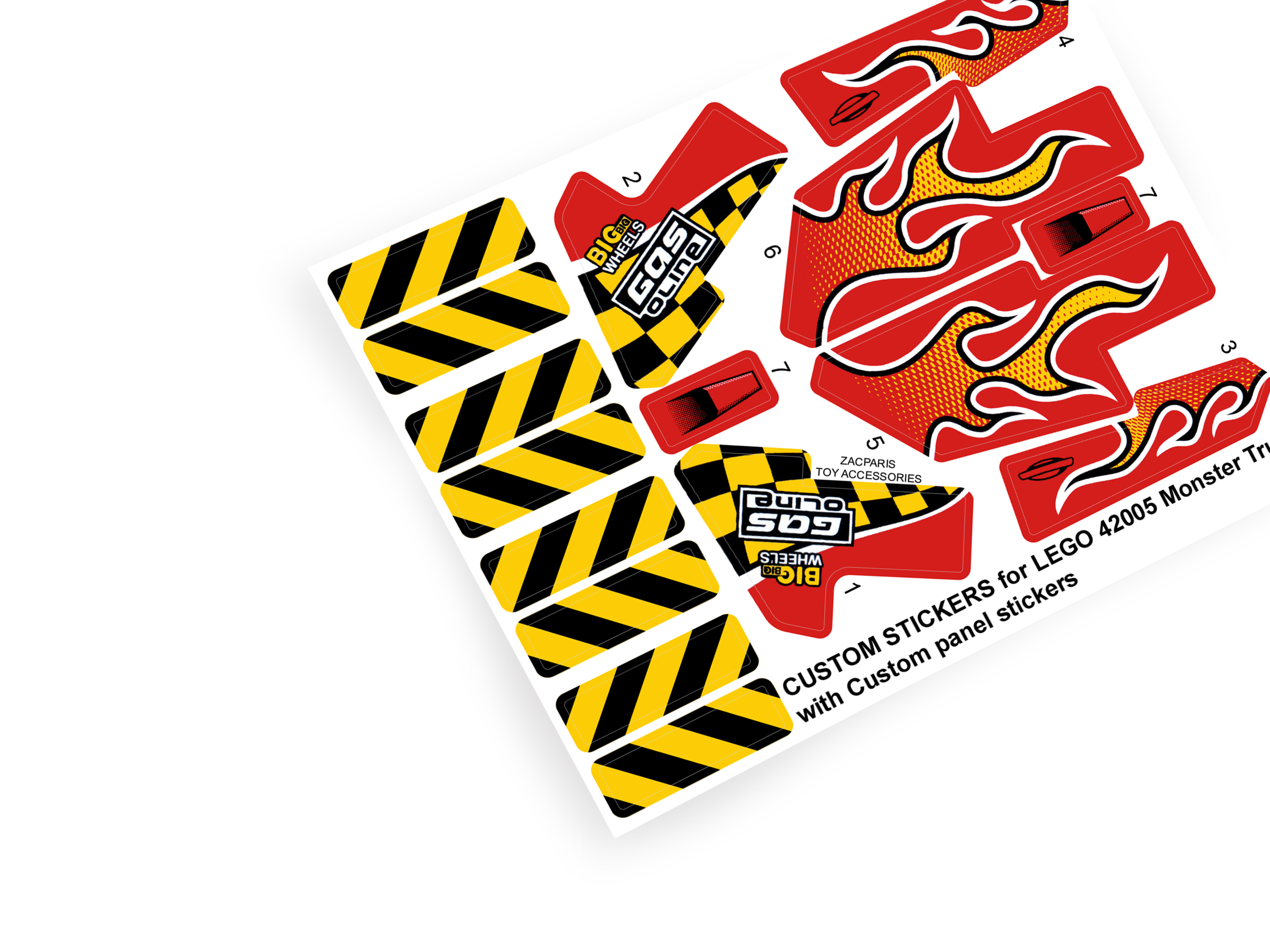 Lego 42005 Monster Truck sticker