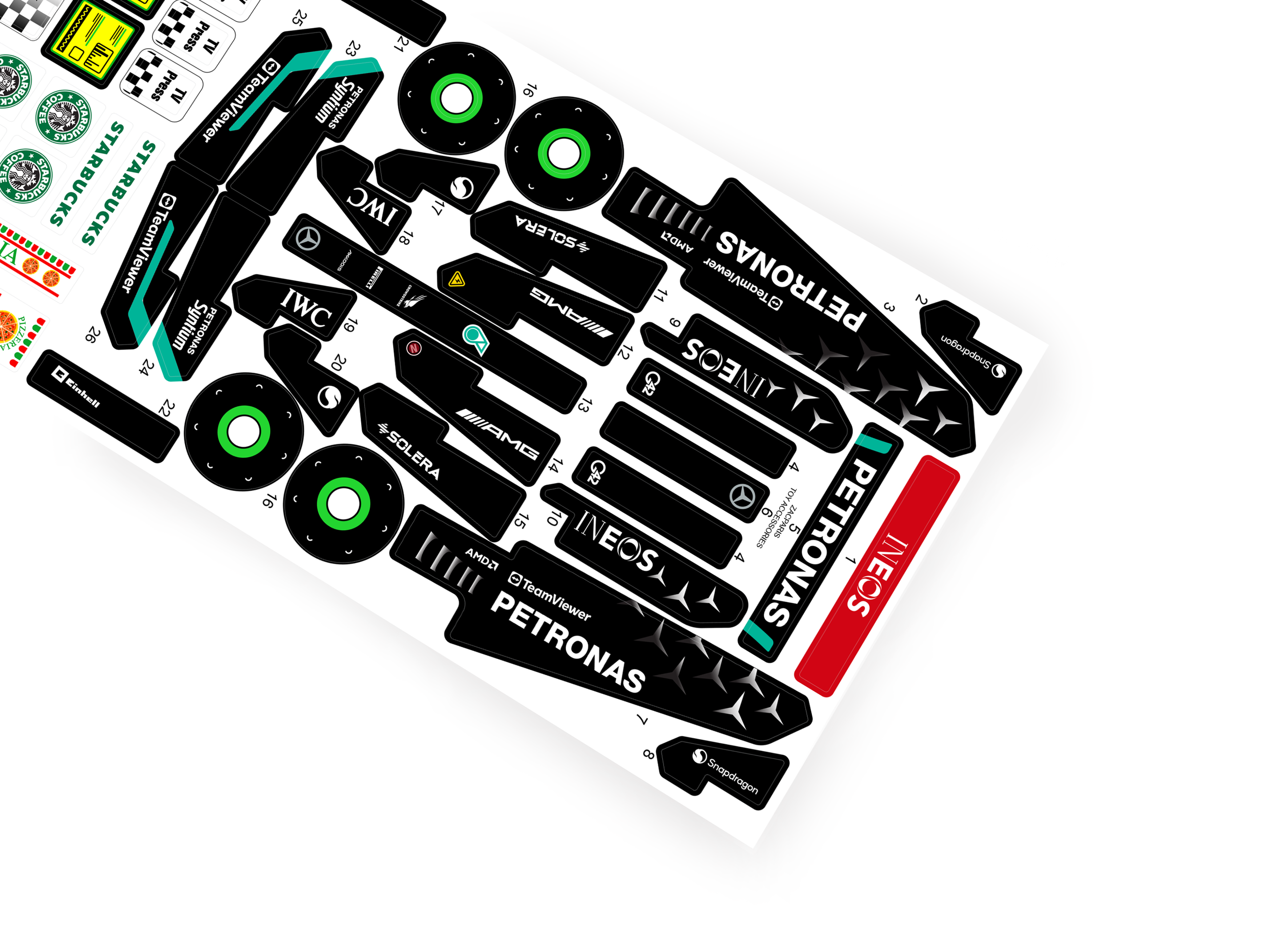 Lego 42165 Mercedes-AMG F1 W14 E Performance Pull-Back sticker