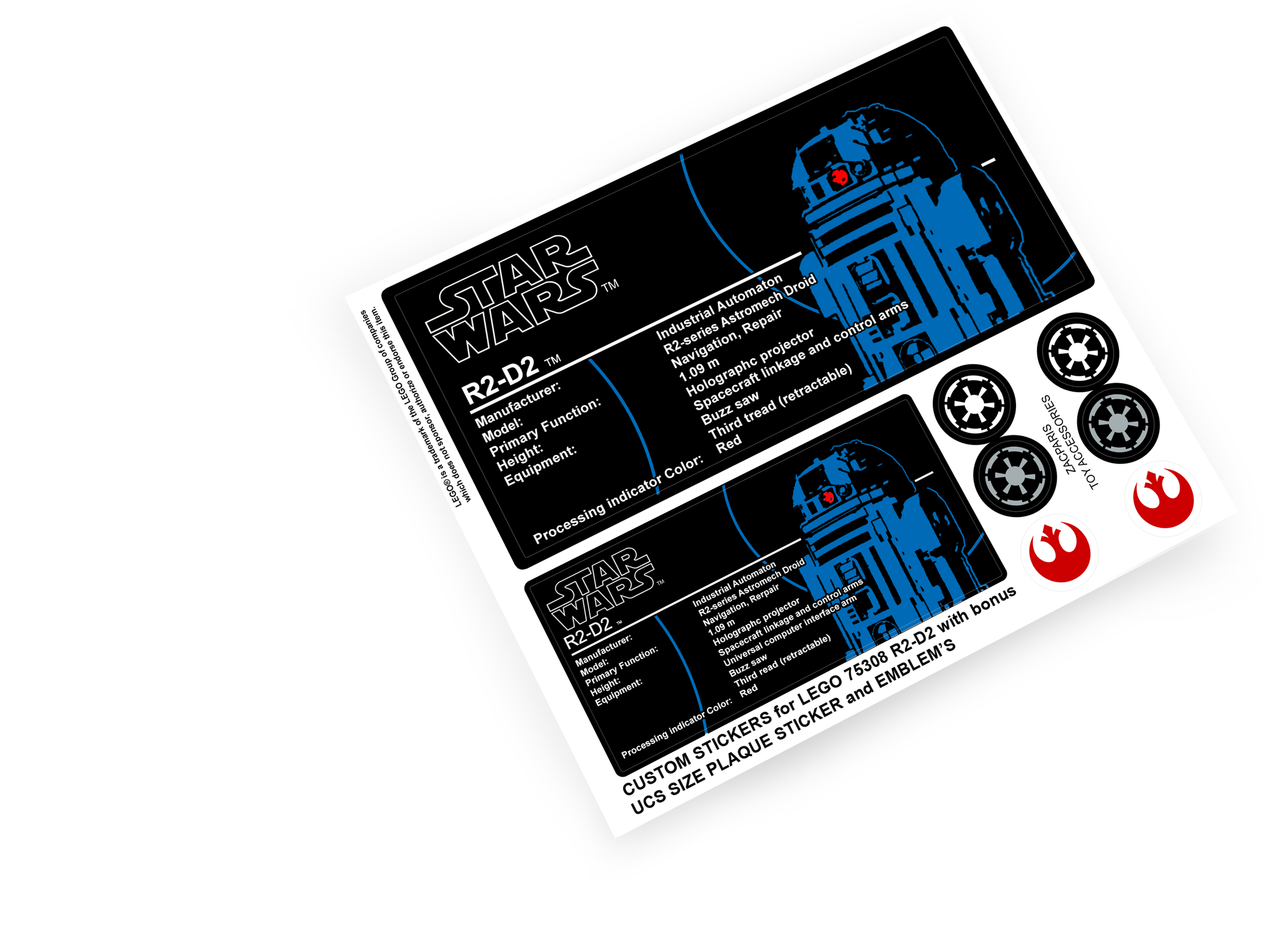 Lego 75308 R2-D2 sticker