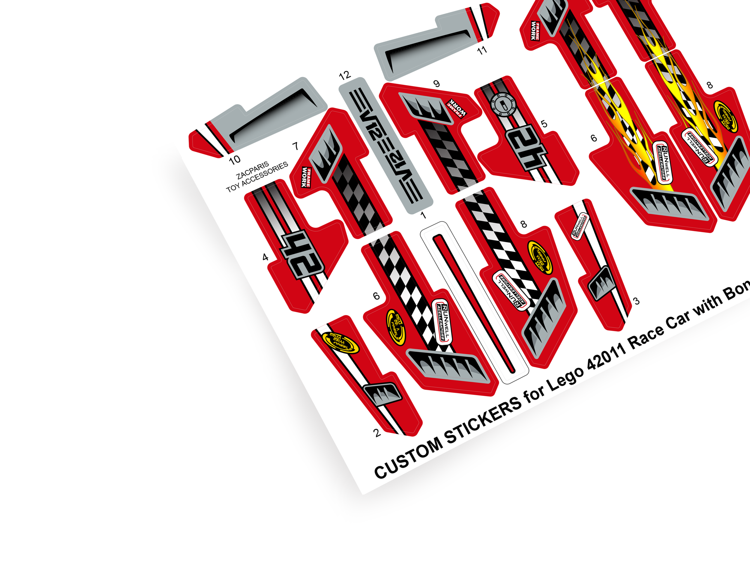 Lego 42011 Race Car sticker