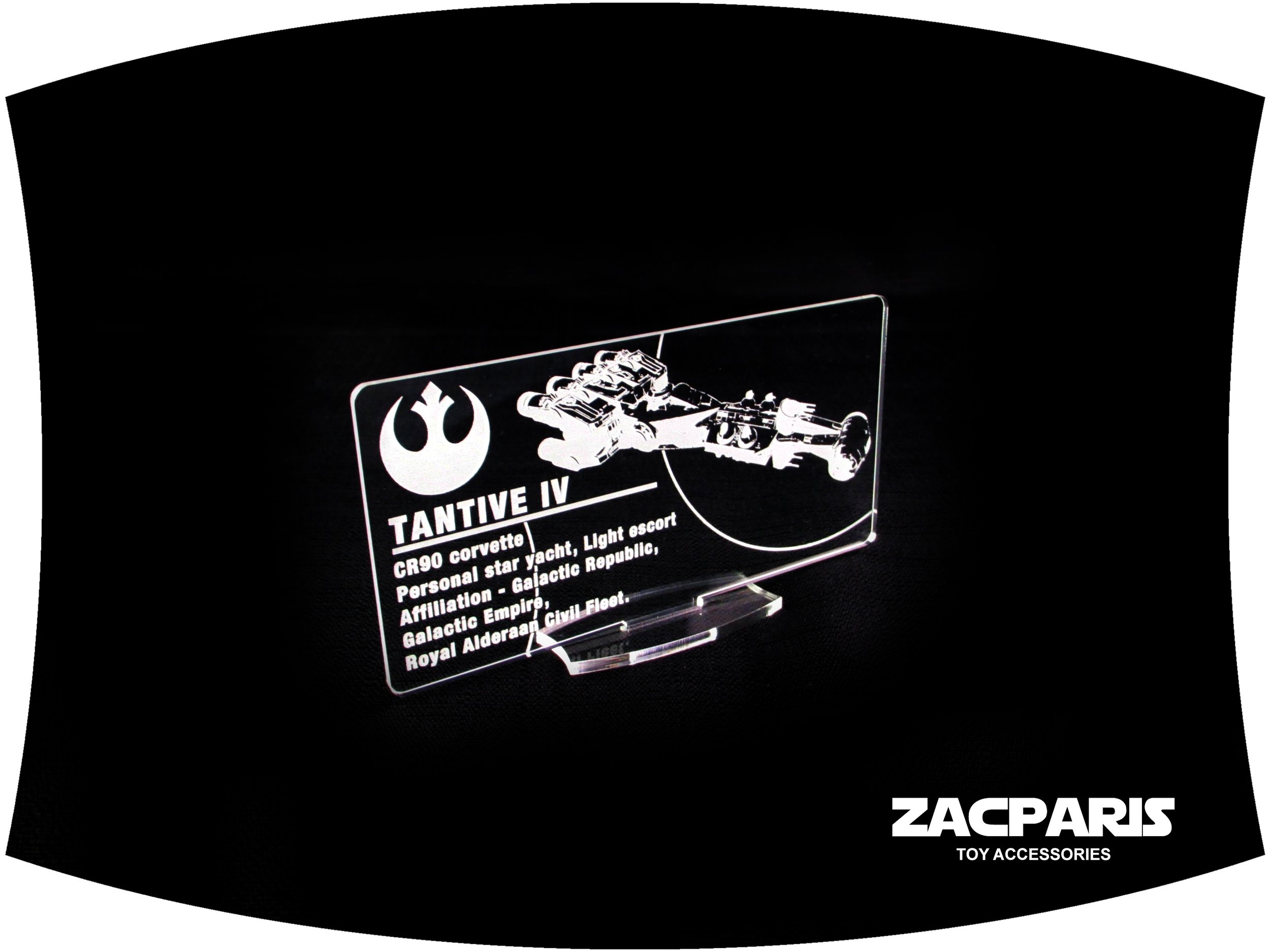 Display plaque for Star Wars Tantive 4 Tantive IV Kenner Hasbro & Lego