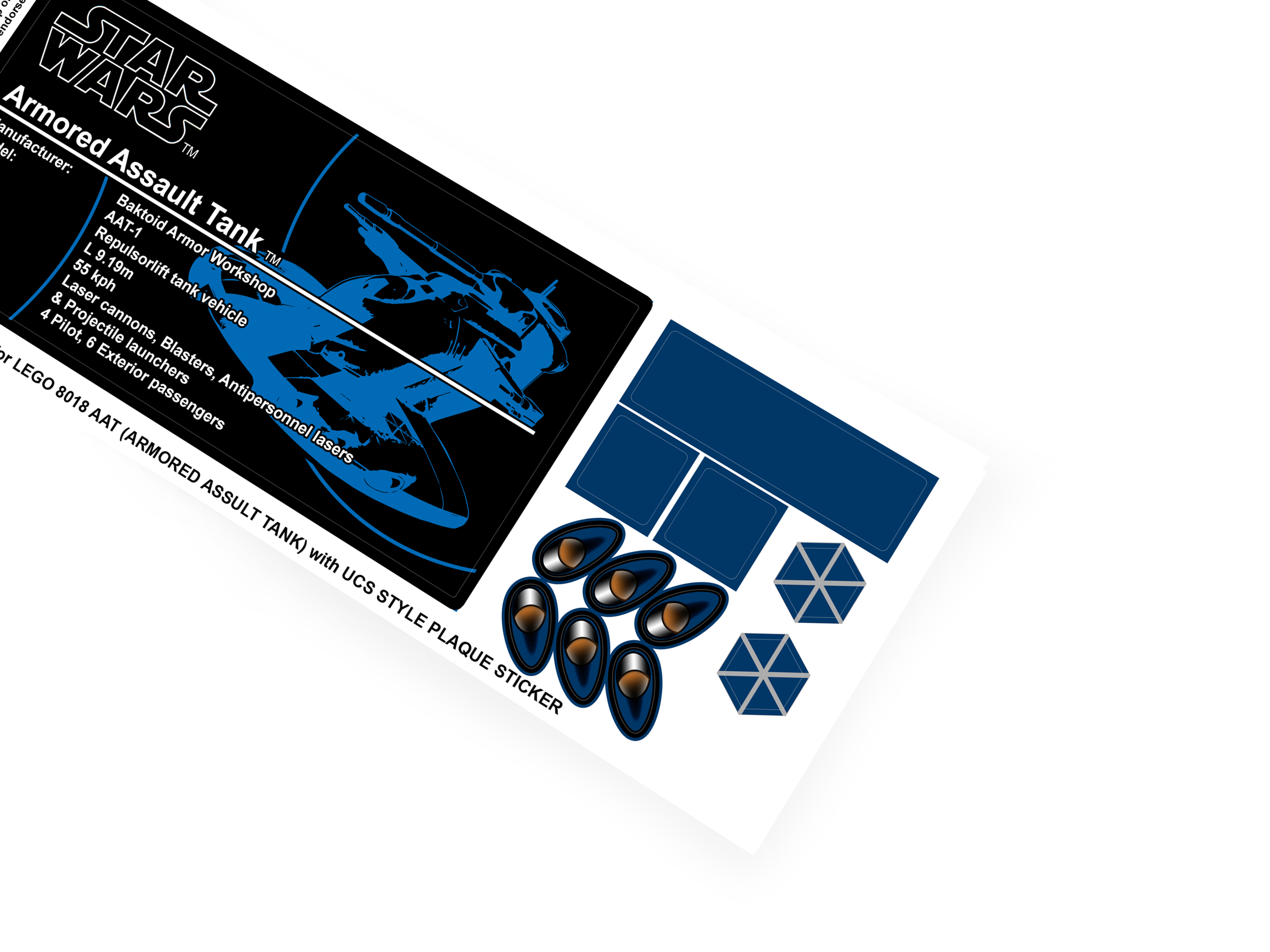 Lego 8018 AAT AAT-1 stickers