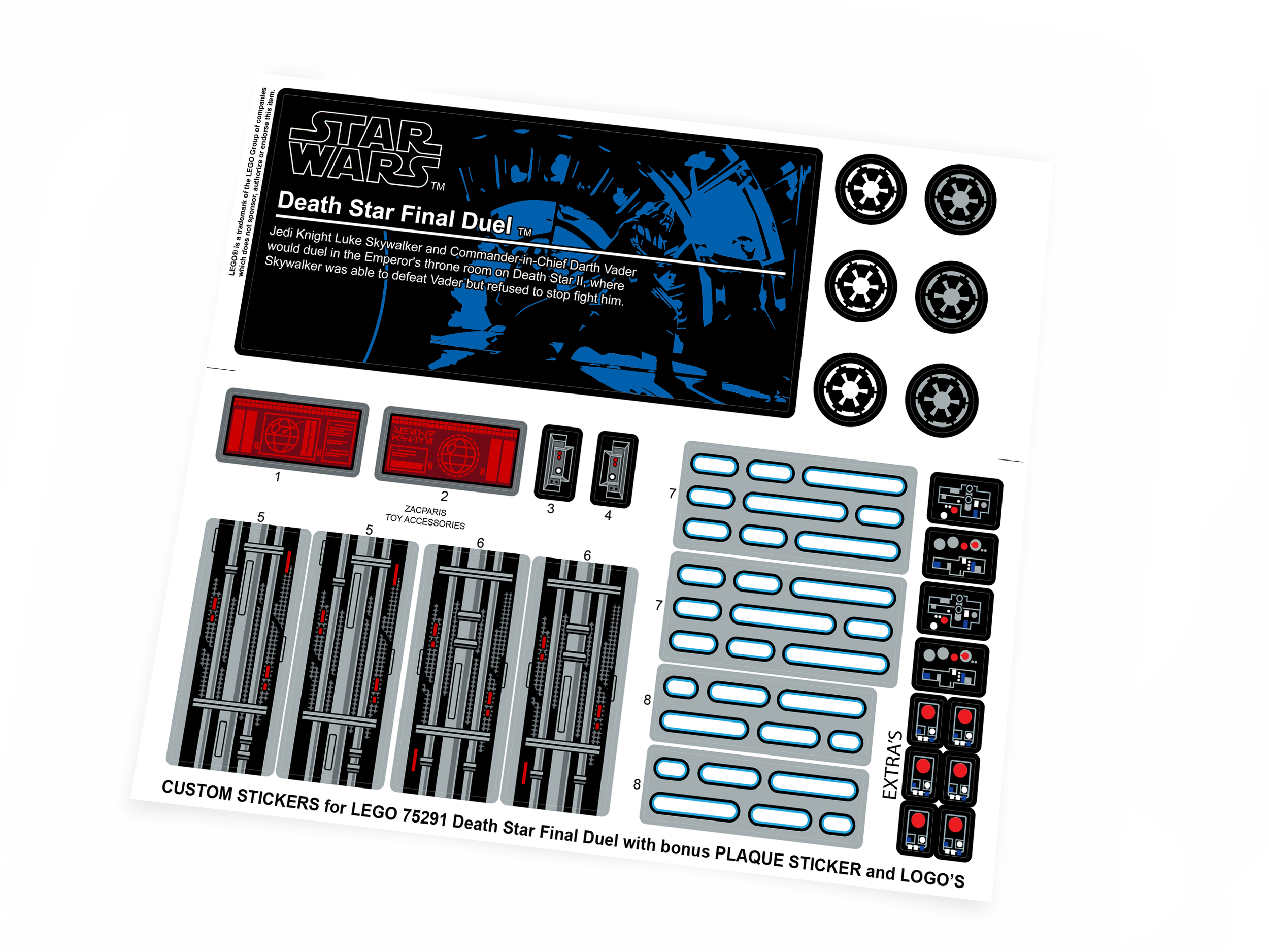 Lego 75291 Death Star Final Duel sticker