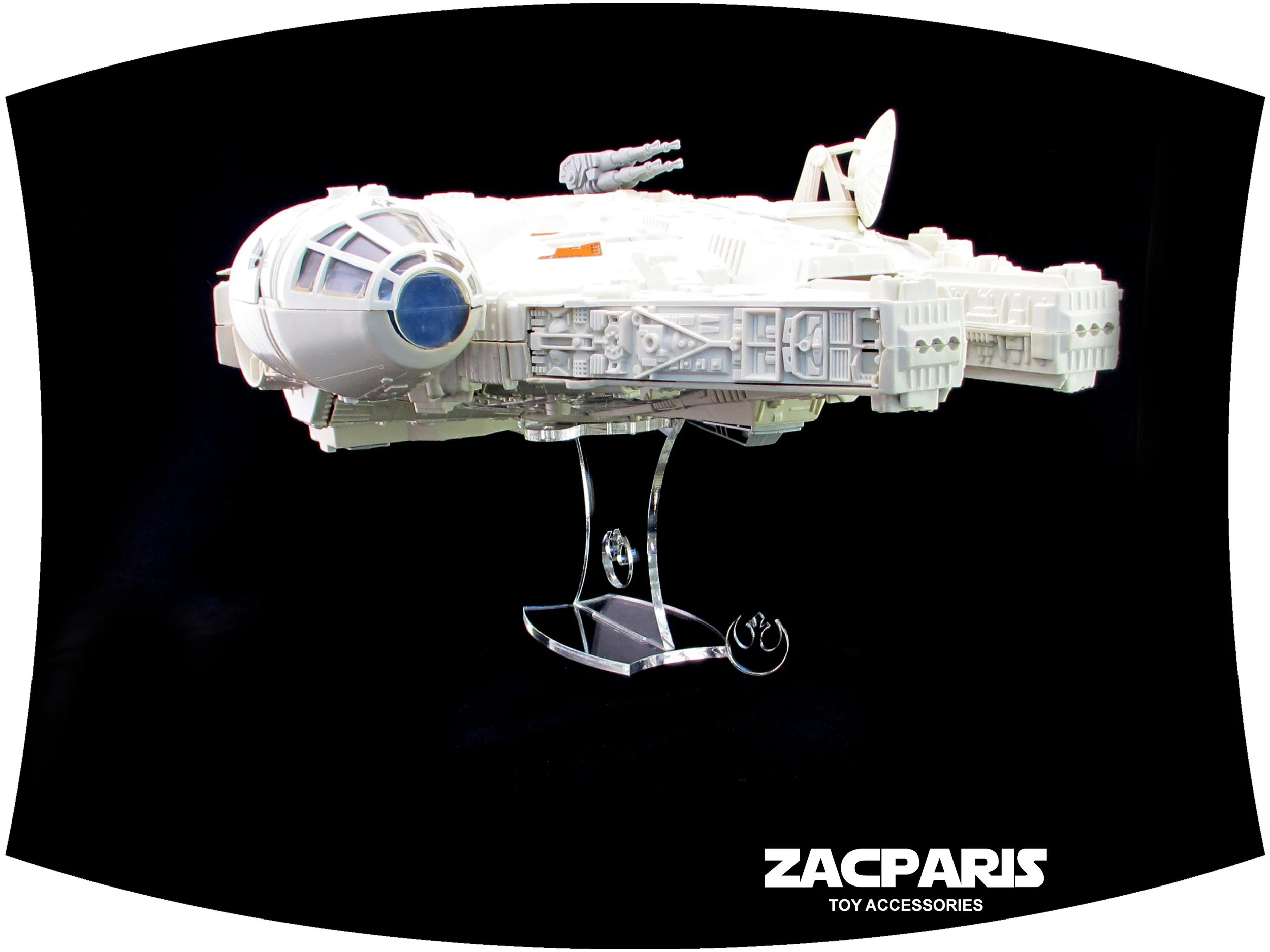 Display stand for Star Wars Millennium Falcon Kenner , Hasbro POTF 1995 & OTC 2004