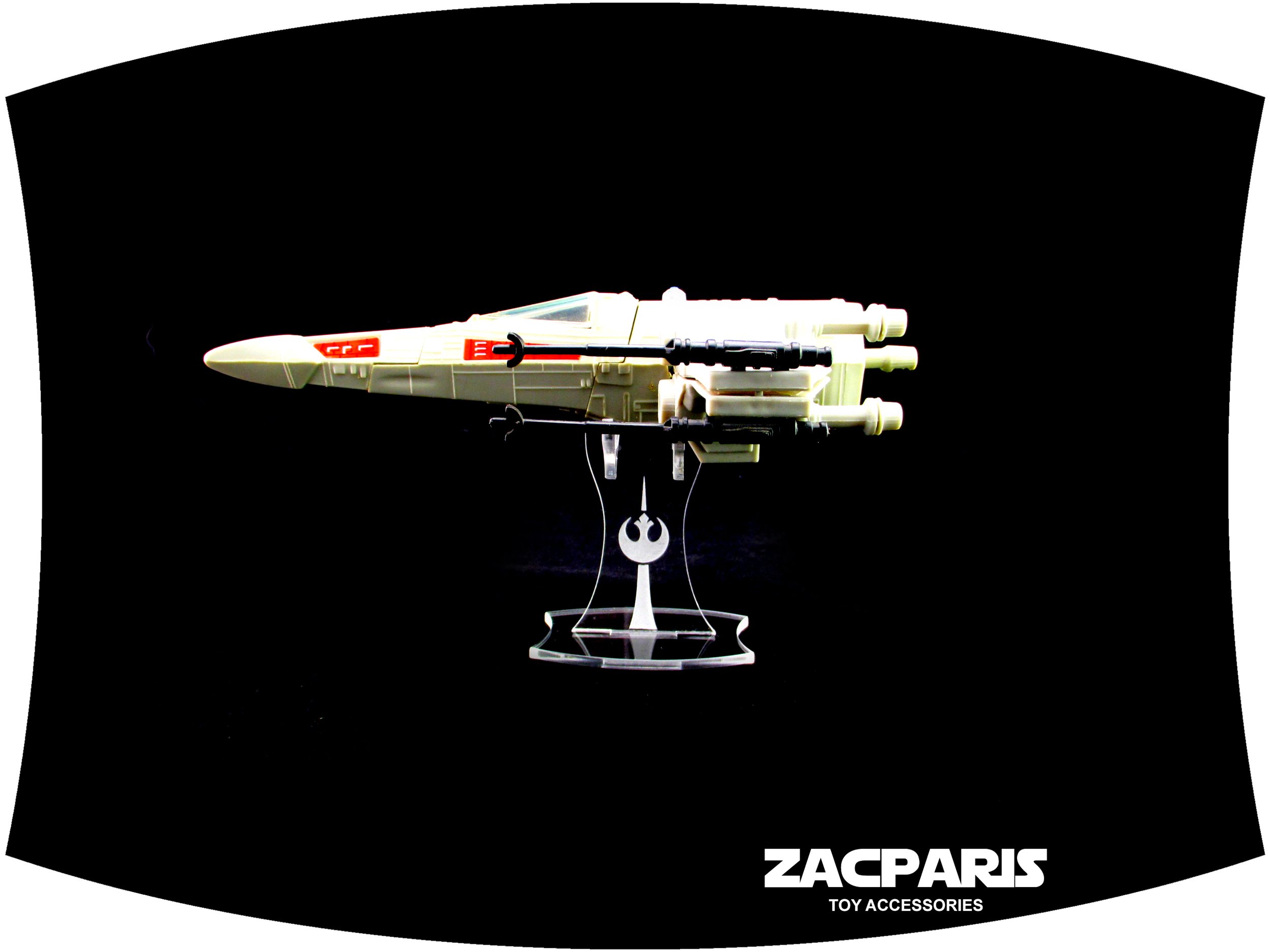 Display stand for Vintage Star Wars Micro Collection X-wing Kenner XWing