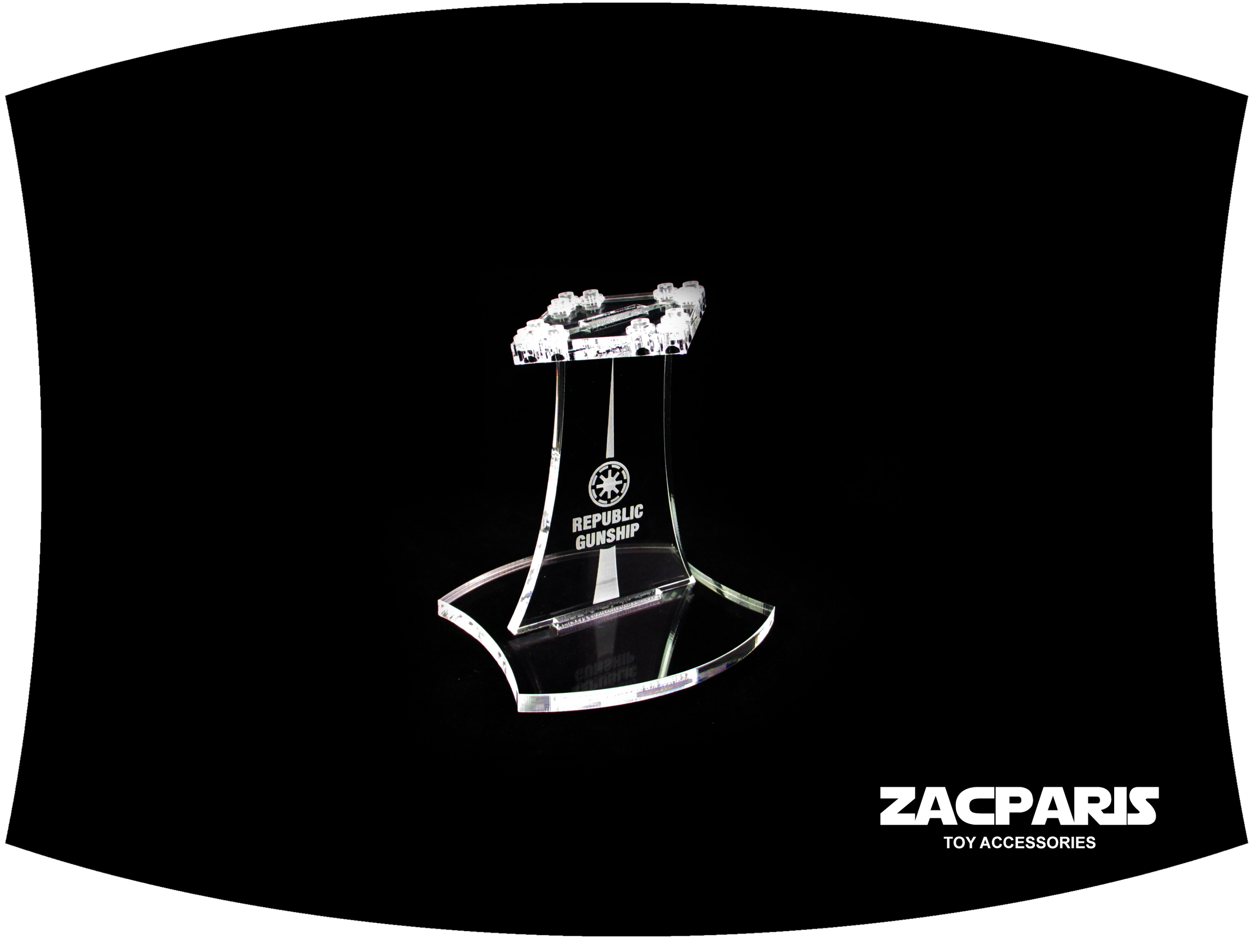 DISPLAY STAND for Star Wars Lego 75021 7676 7163 75354 Republic Gunship