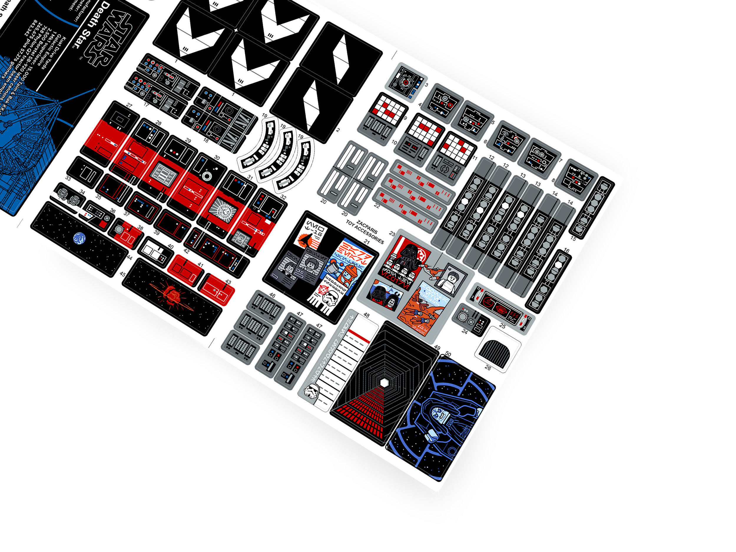 Lego 75419 UCS Death Star stickers
