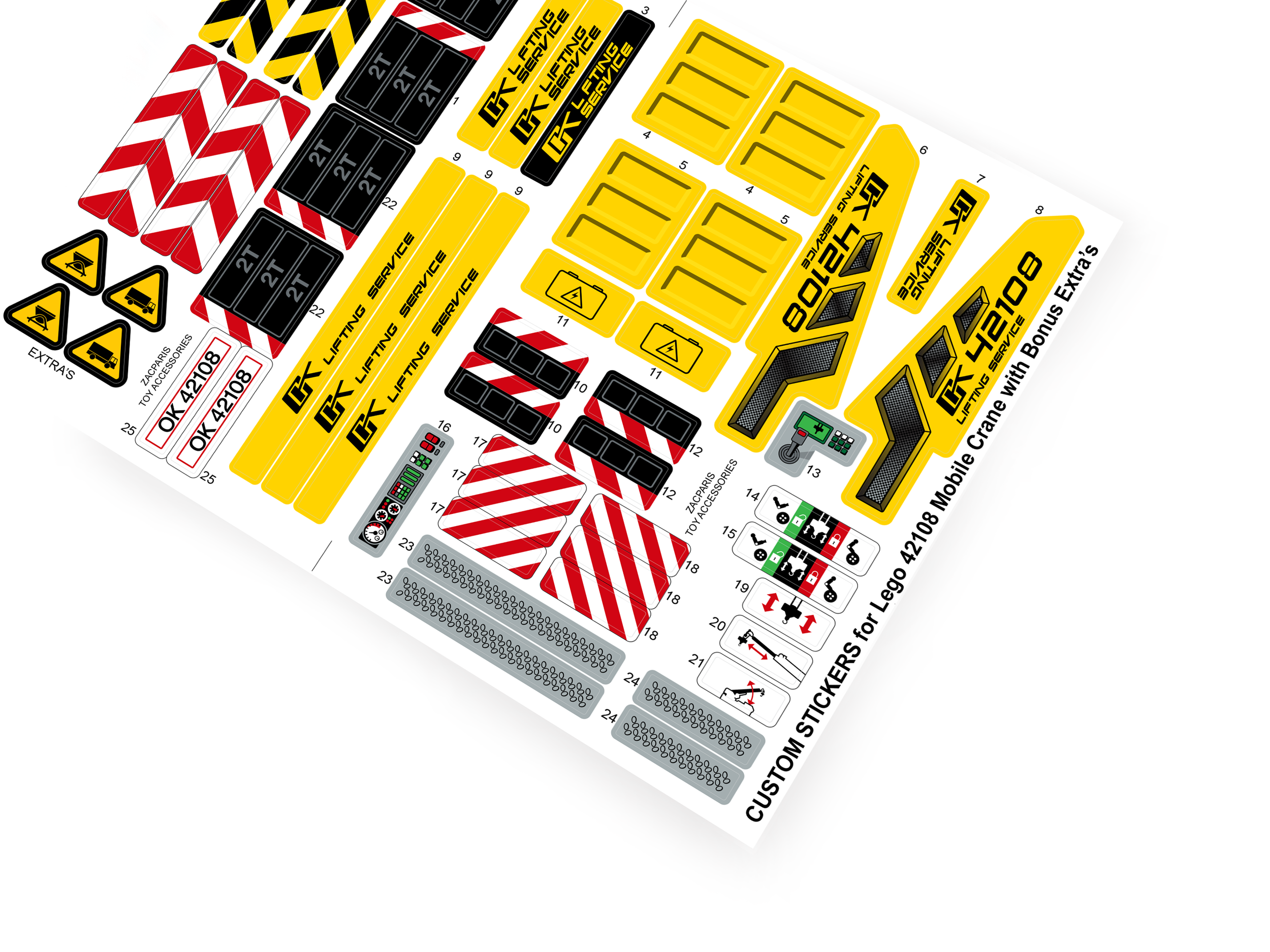 Lego 42108 Mobile Crane sticker