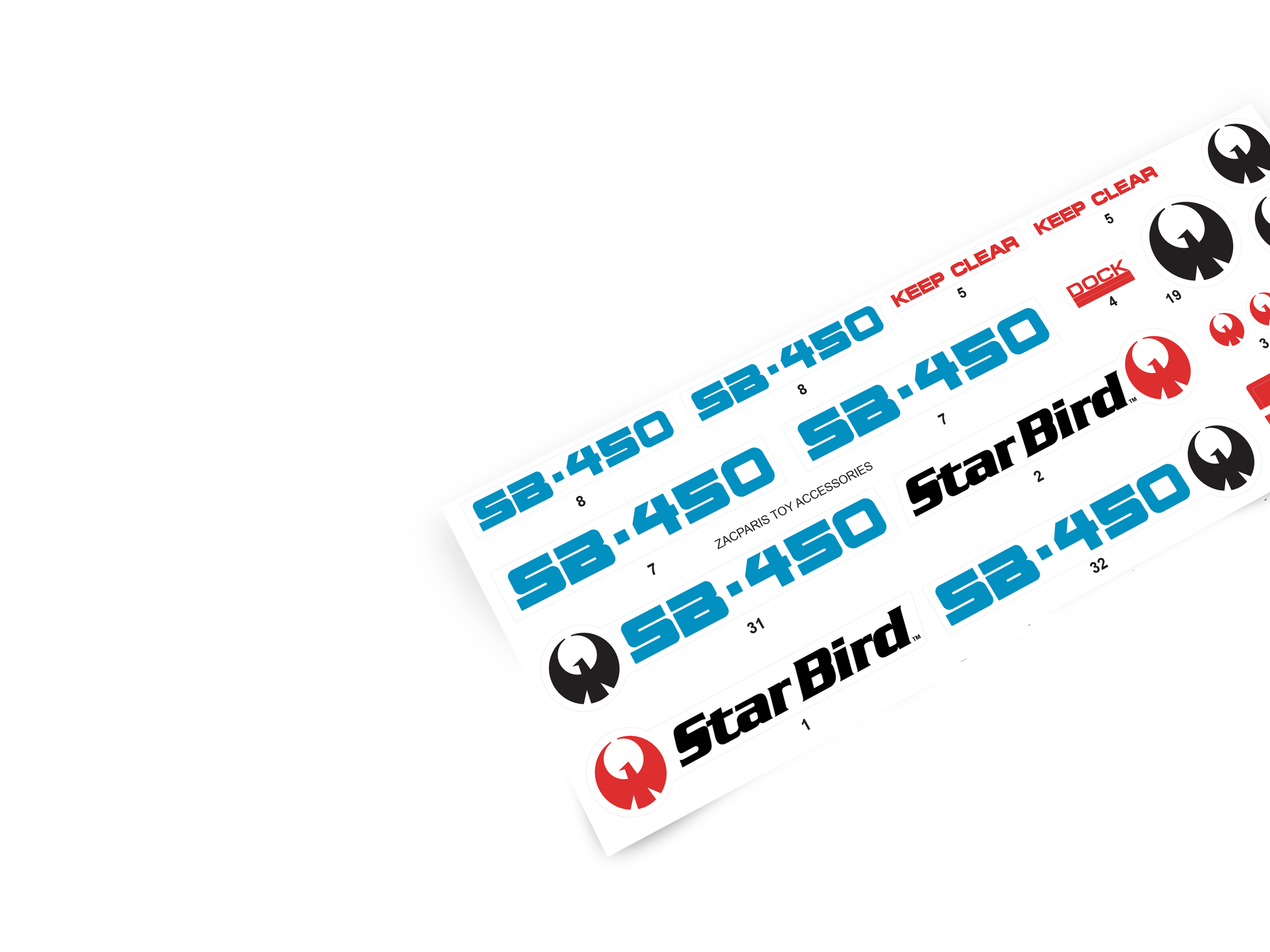 Milton Bradley 1978 Electronic Star Bird stickers