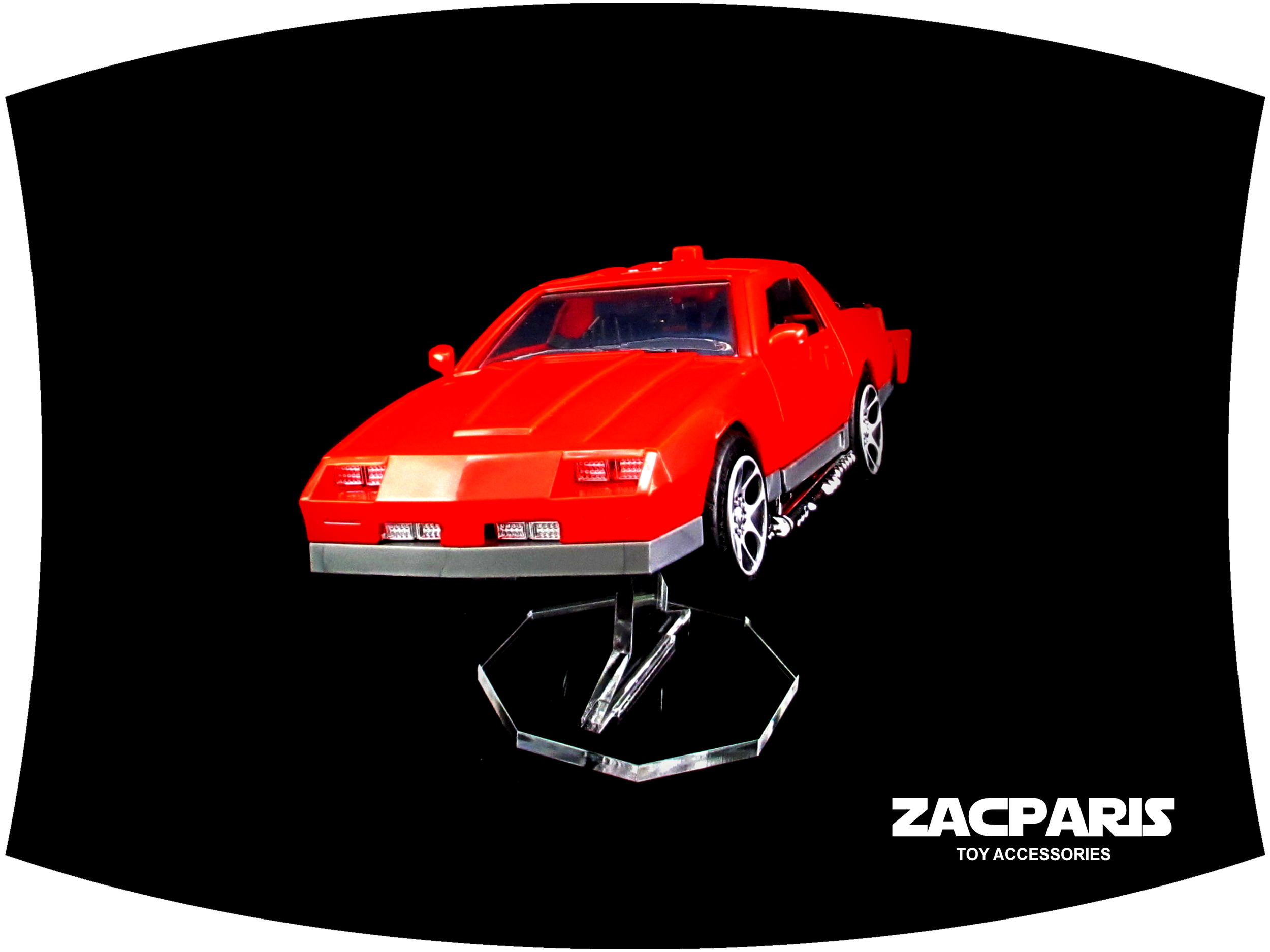 Display stand for KENNER M.A.S.K Thunderhawk The Loyal Subjects