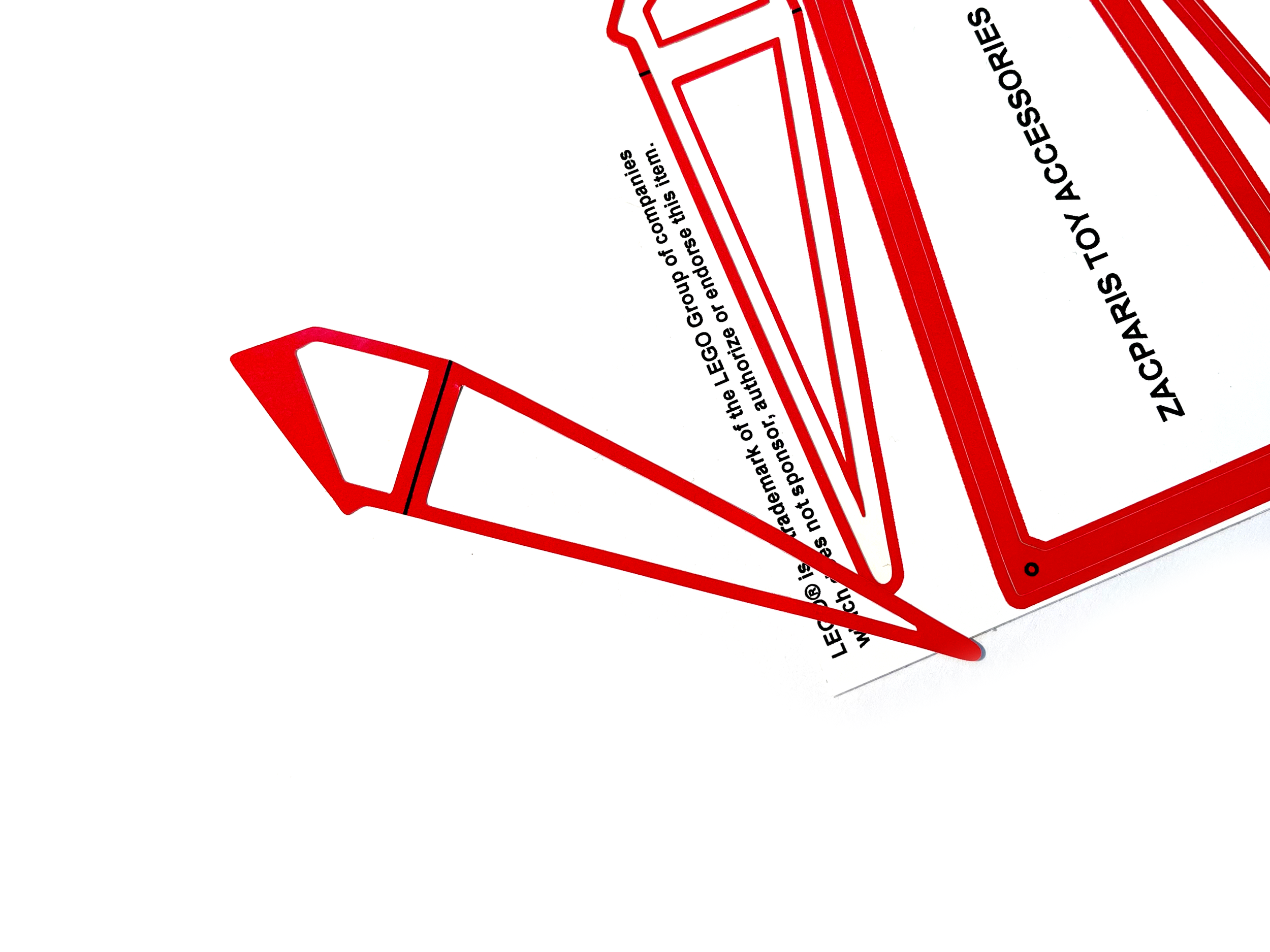 Lego 10240 13252 Windscreen Canopy Stickers