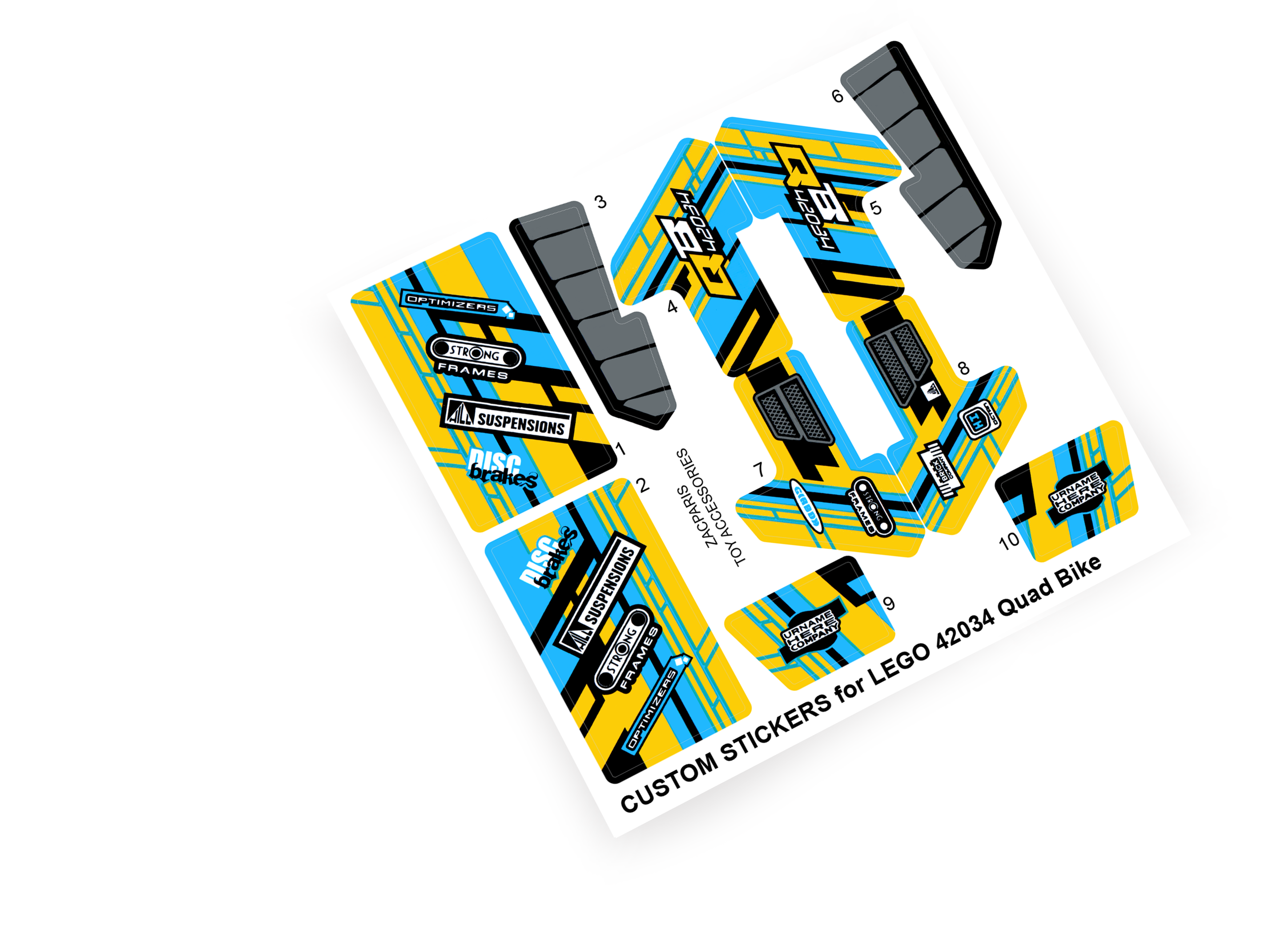Lego 42034 Quad Bike sticker