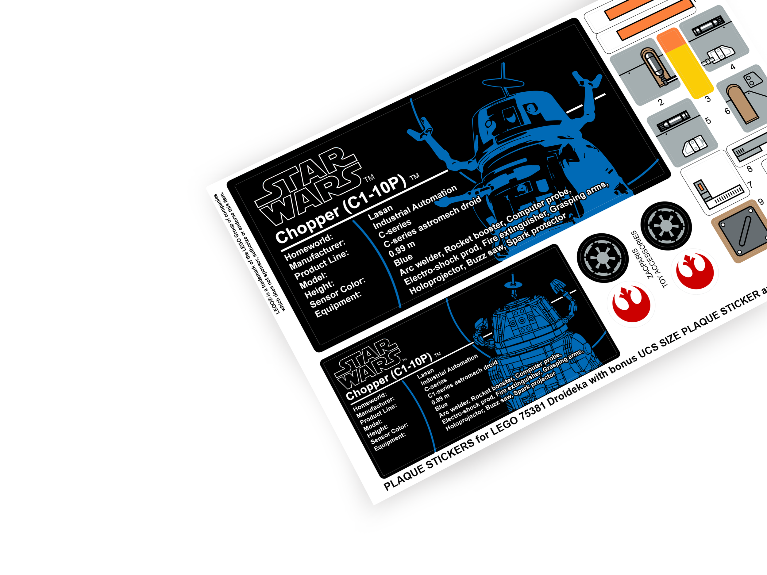 Lego 75416 Chopper C1-10P sticker
