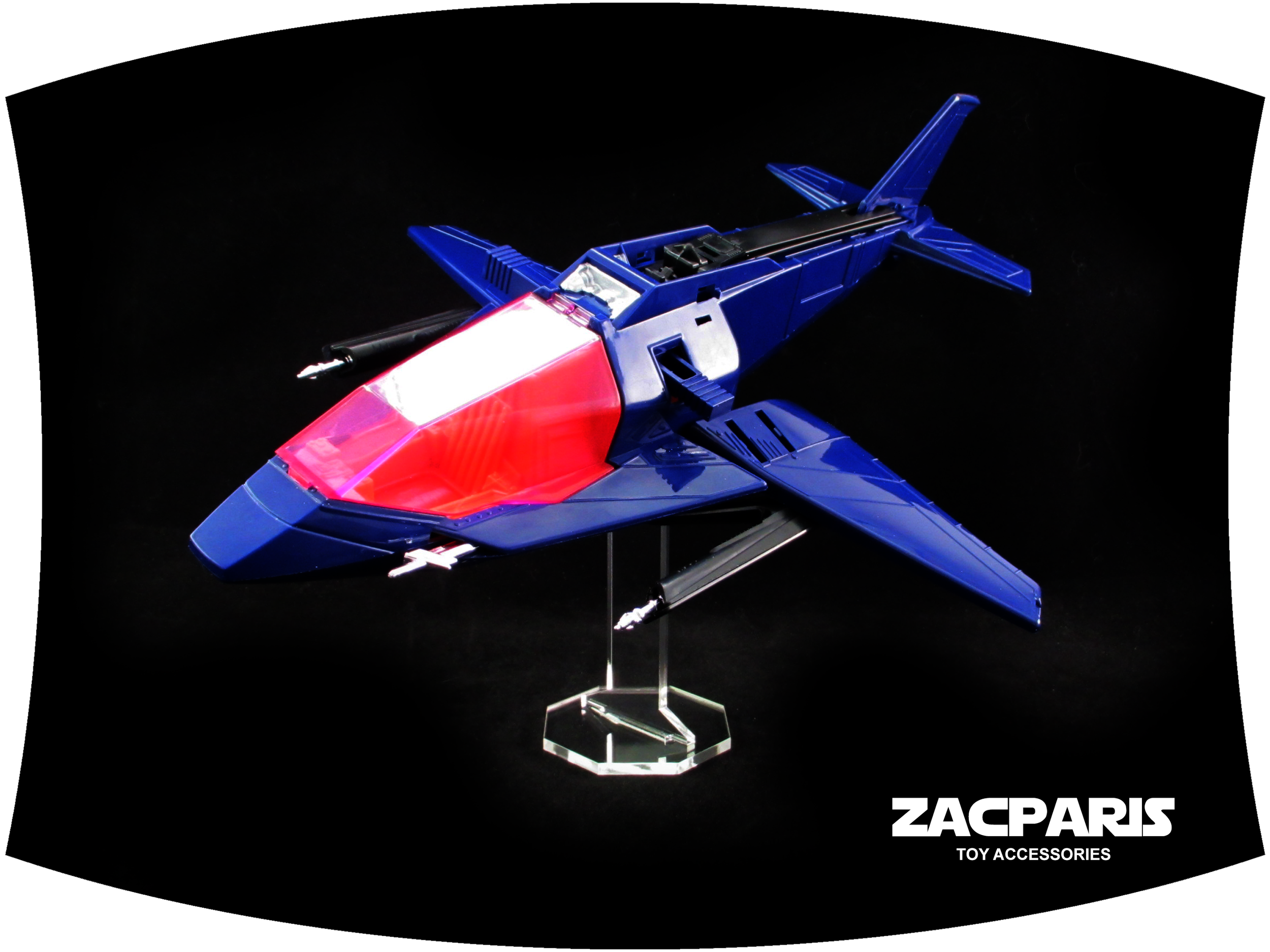 Display stand for KENNER M.A.S.K Switchblade Helicopter The Loyal Subjects