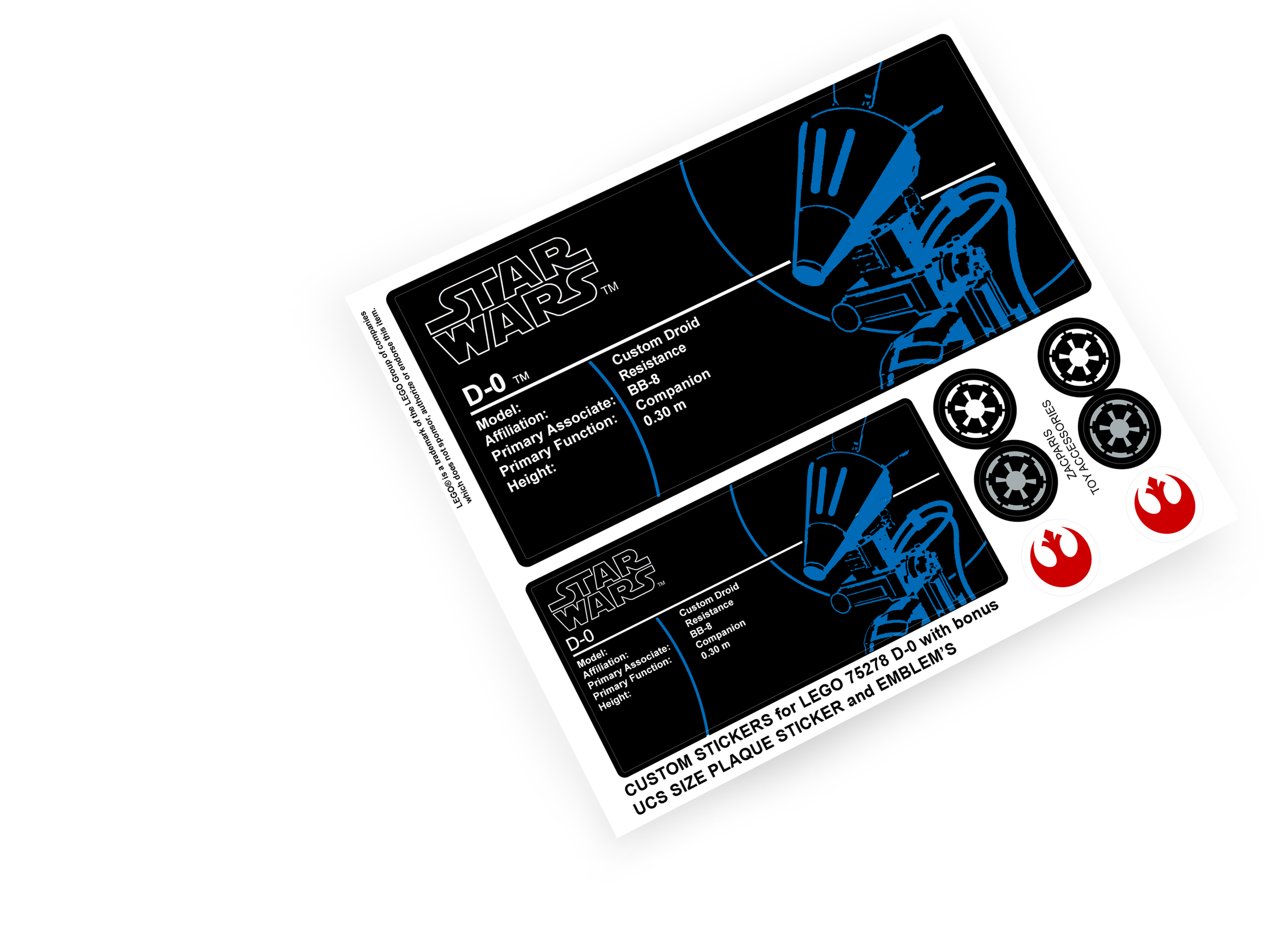 Lego 75278 D-O sticker