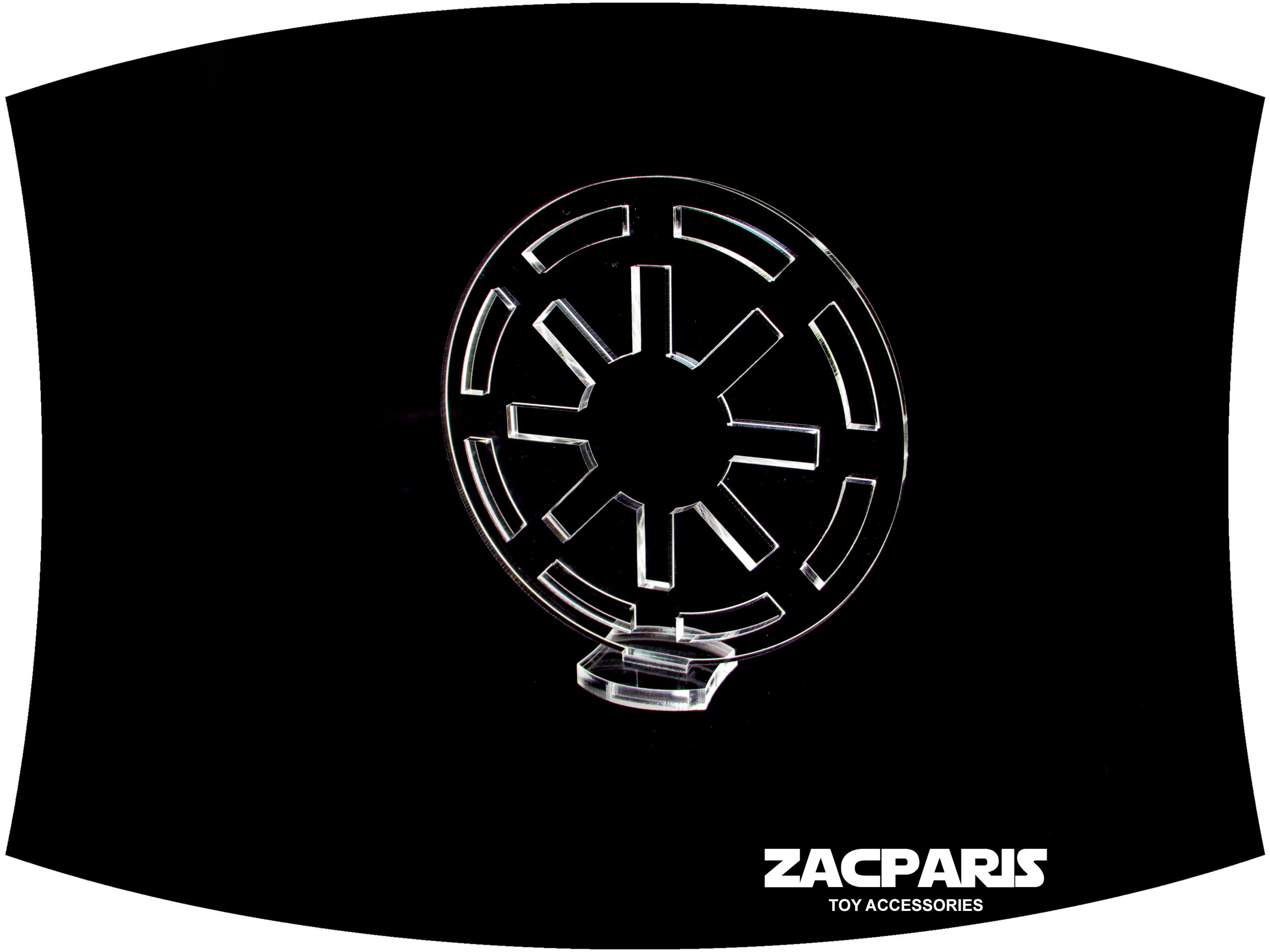 Star Wars Galactic Republic Emblem display stand for Hasbro Kenner toy displays