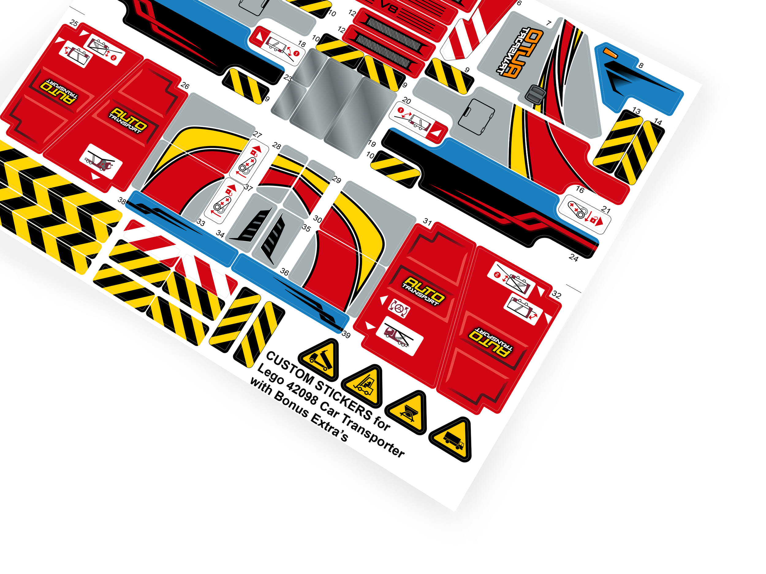 Lego 42098 Car Transporter sticker