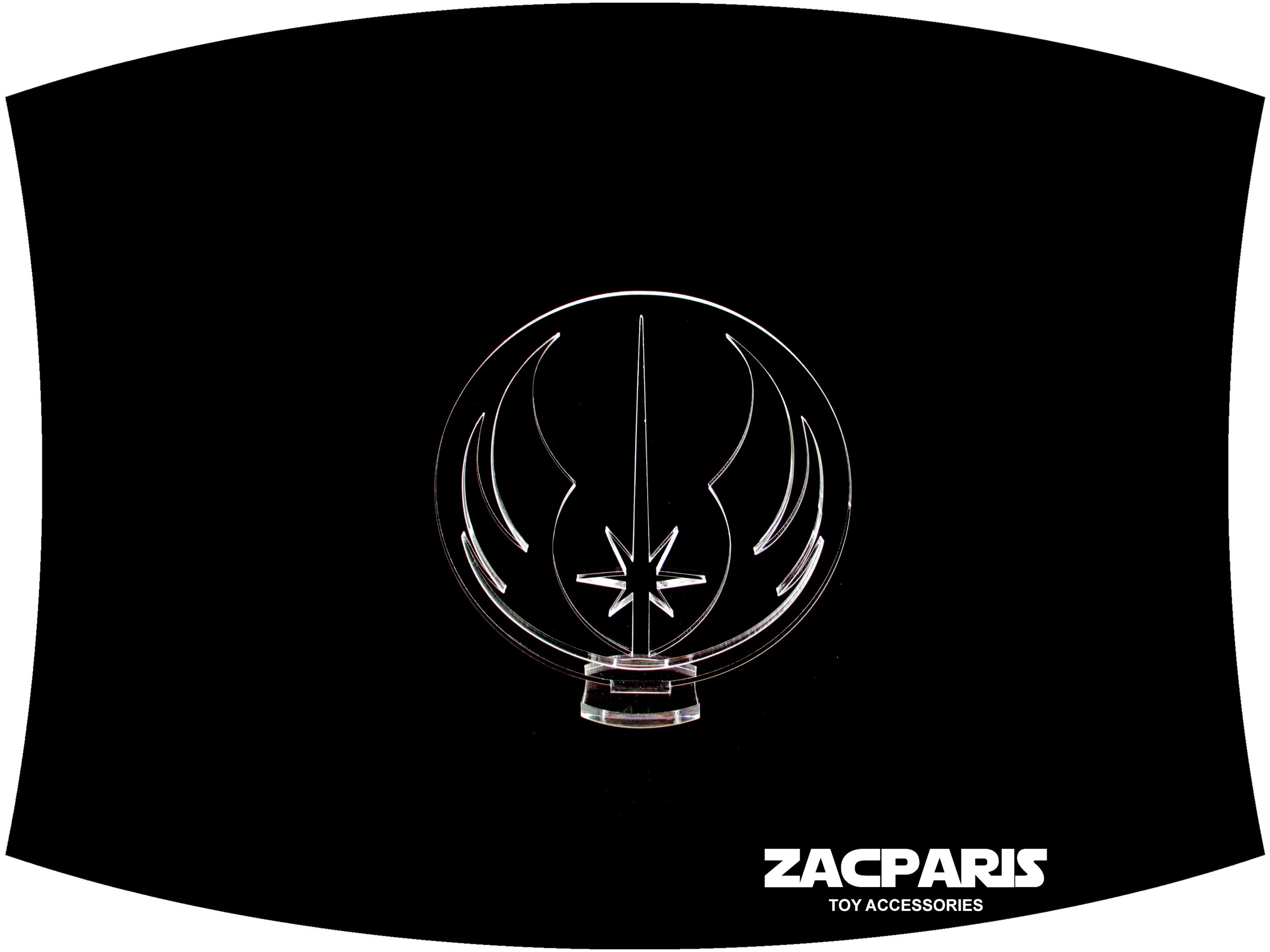 Star Wars Jedi Order Emblem display accessory for Hasbro Kenner toy displays