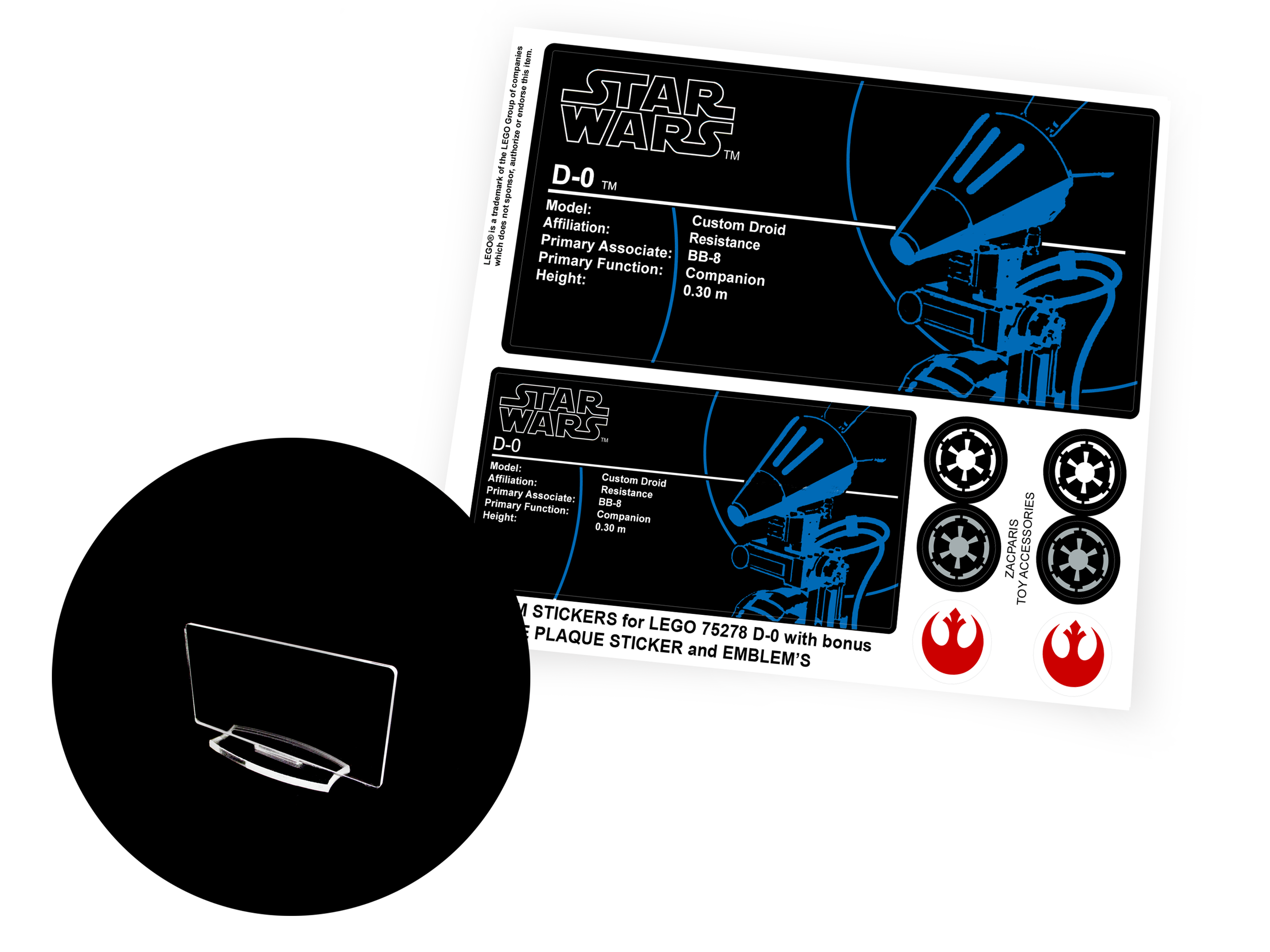 Lego 75278 D-O sticker