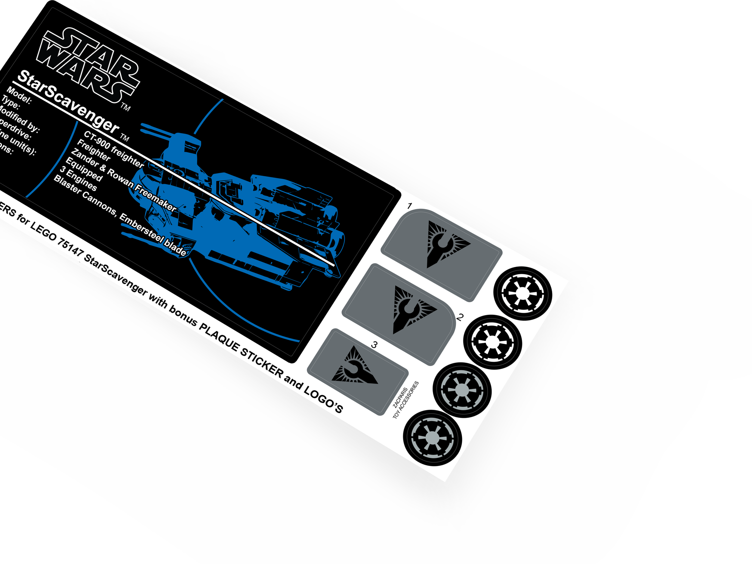 Lego 75147 StarScavenger stickers