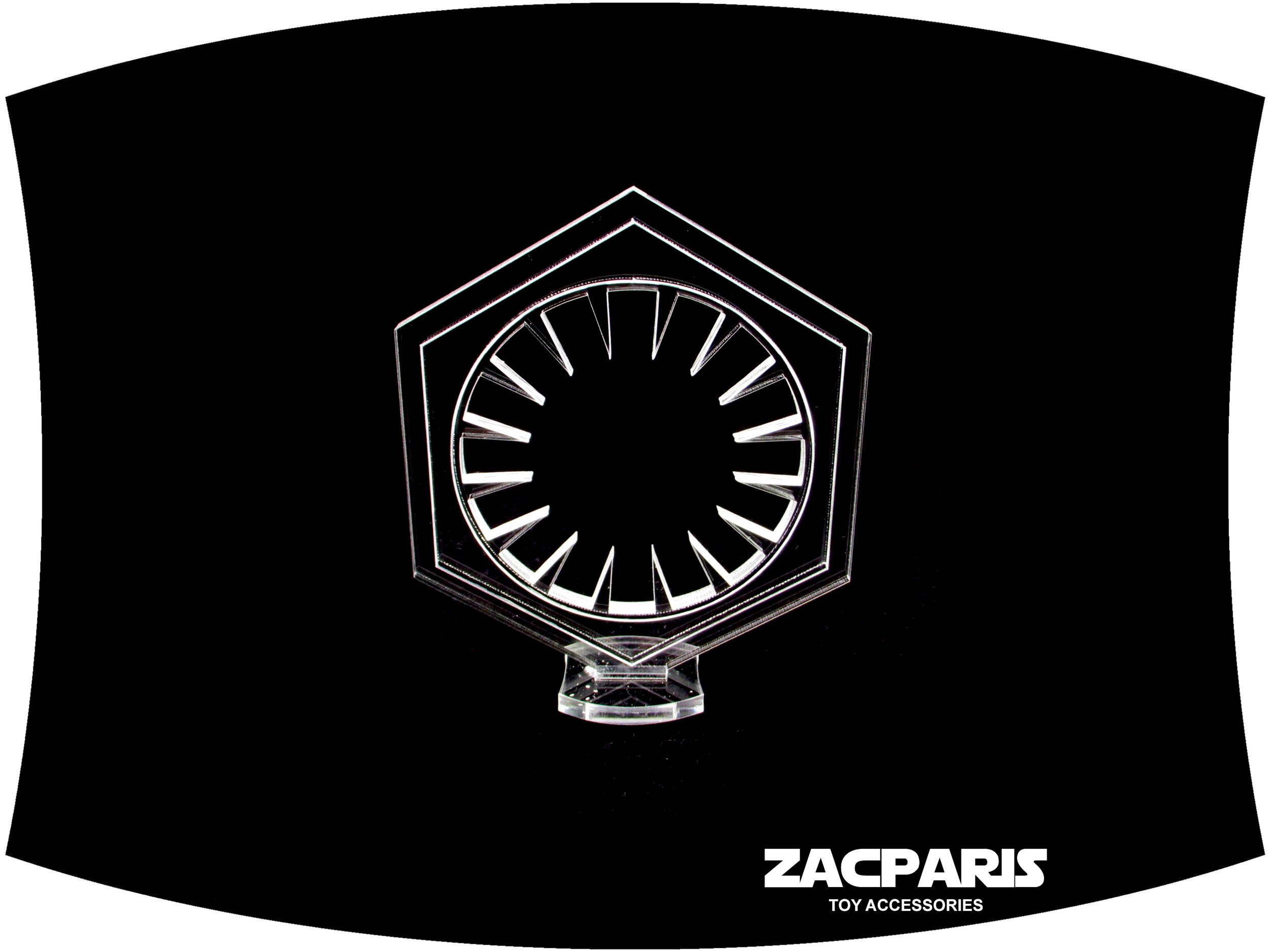 Star Wars First Order Emblem display accessory for Hasbro Kenner toy displays
