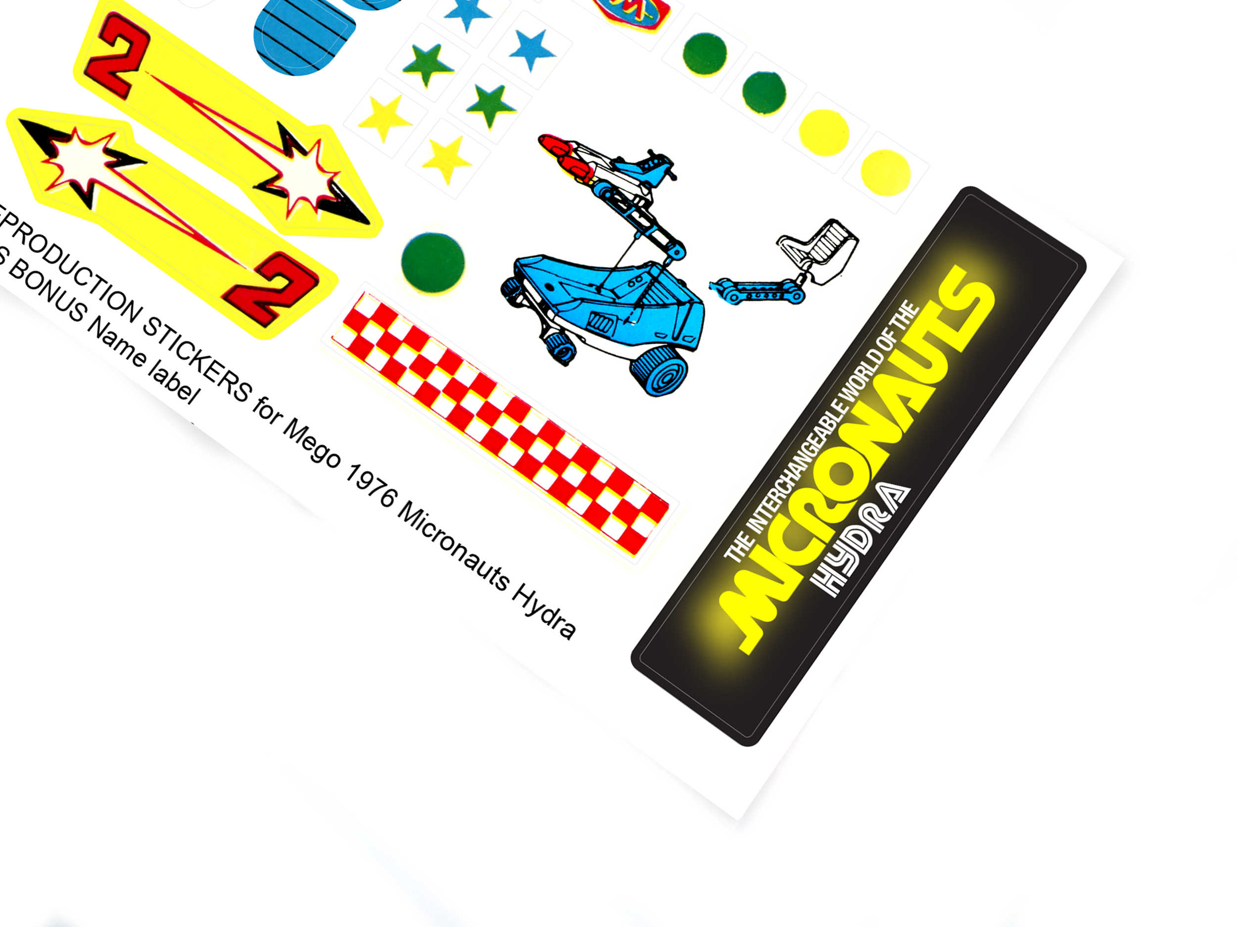 Mego 1976 Microman Micronauts Hydra sticker