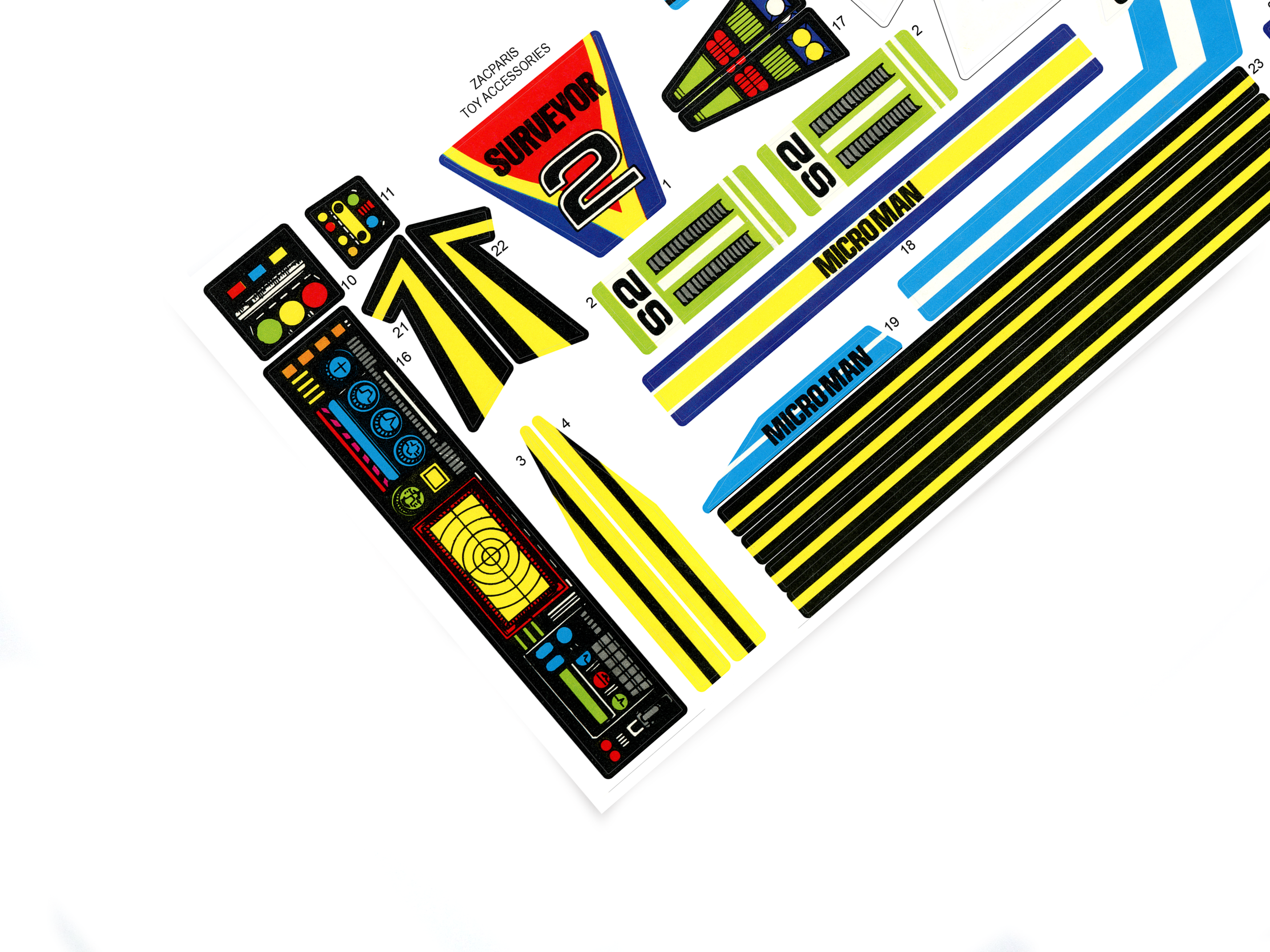 Takara 1977 Microman Micronauts Surveyor 2 sticker