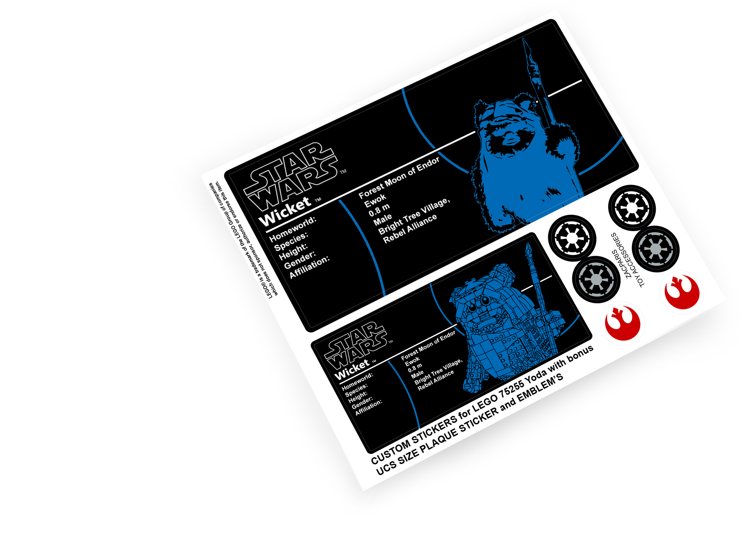 Lego 75430 Wicket the Ewok sticker