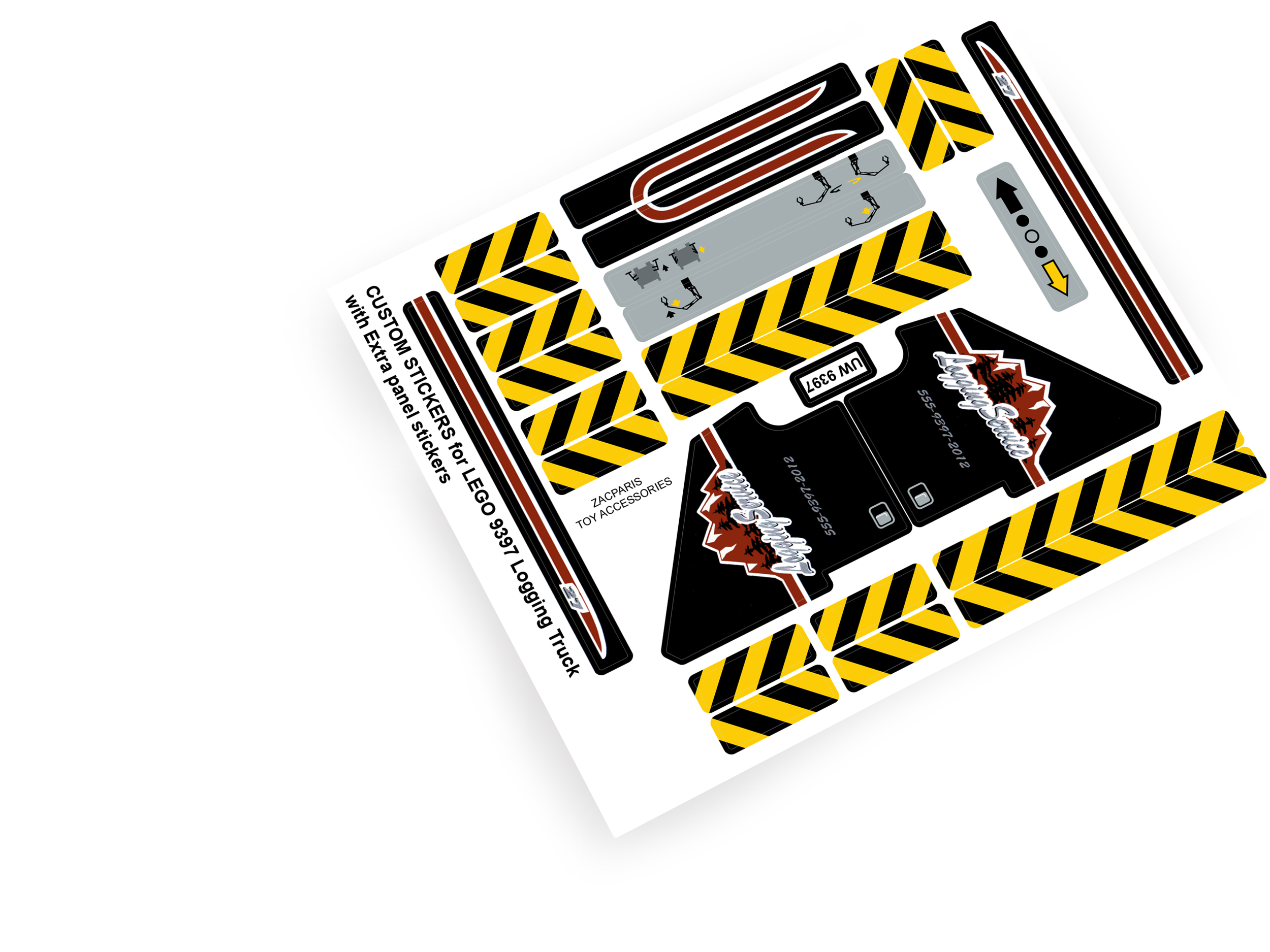Lego 9397 Logging Truck sticker