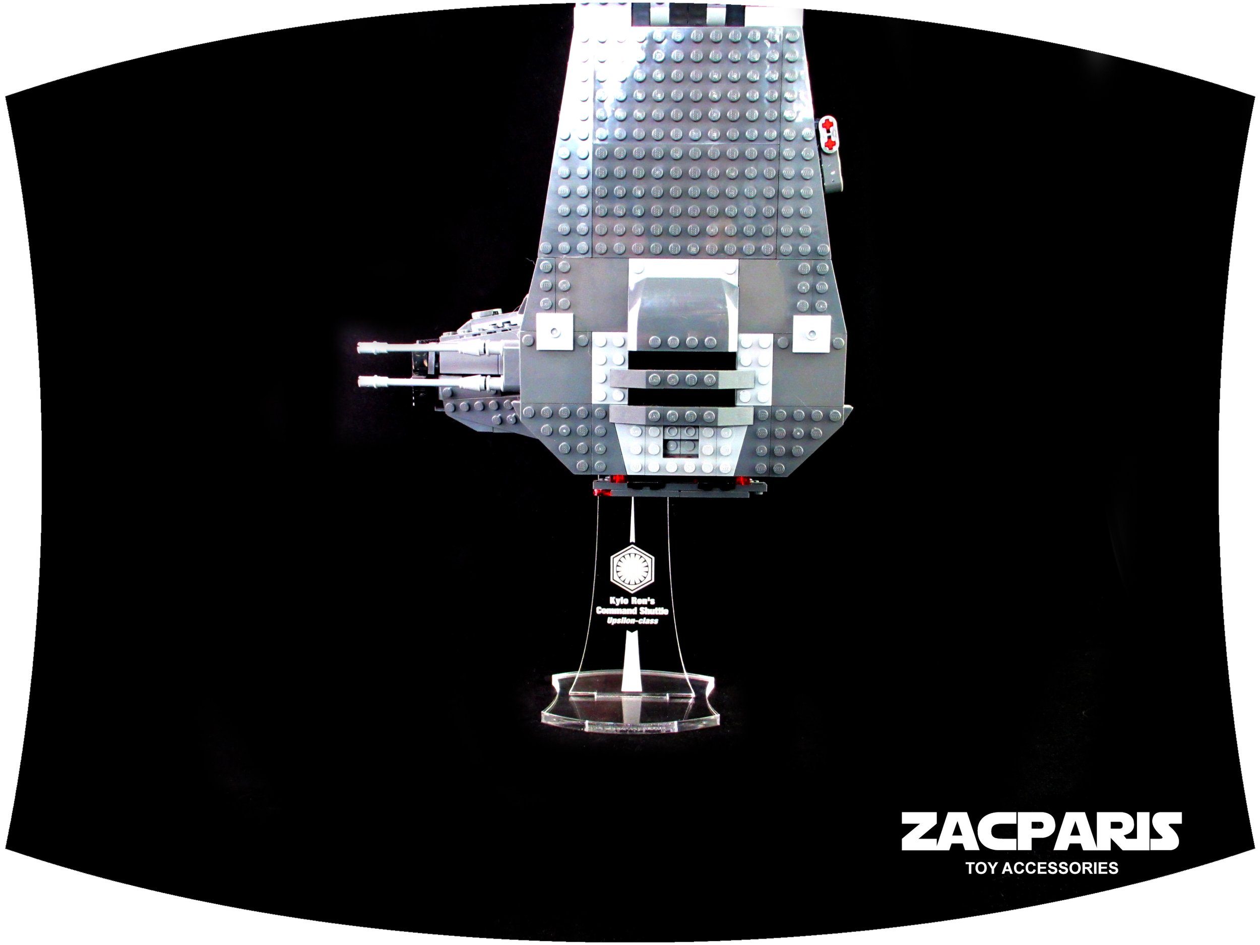 DISPLAY STAND for Star Wars Lego 75256 75104 Kylo Rens Command Shuttle