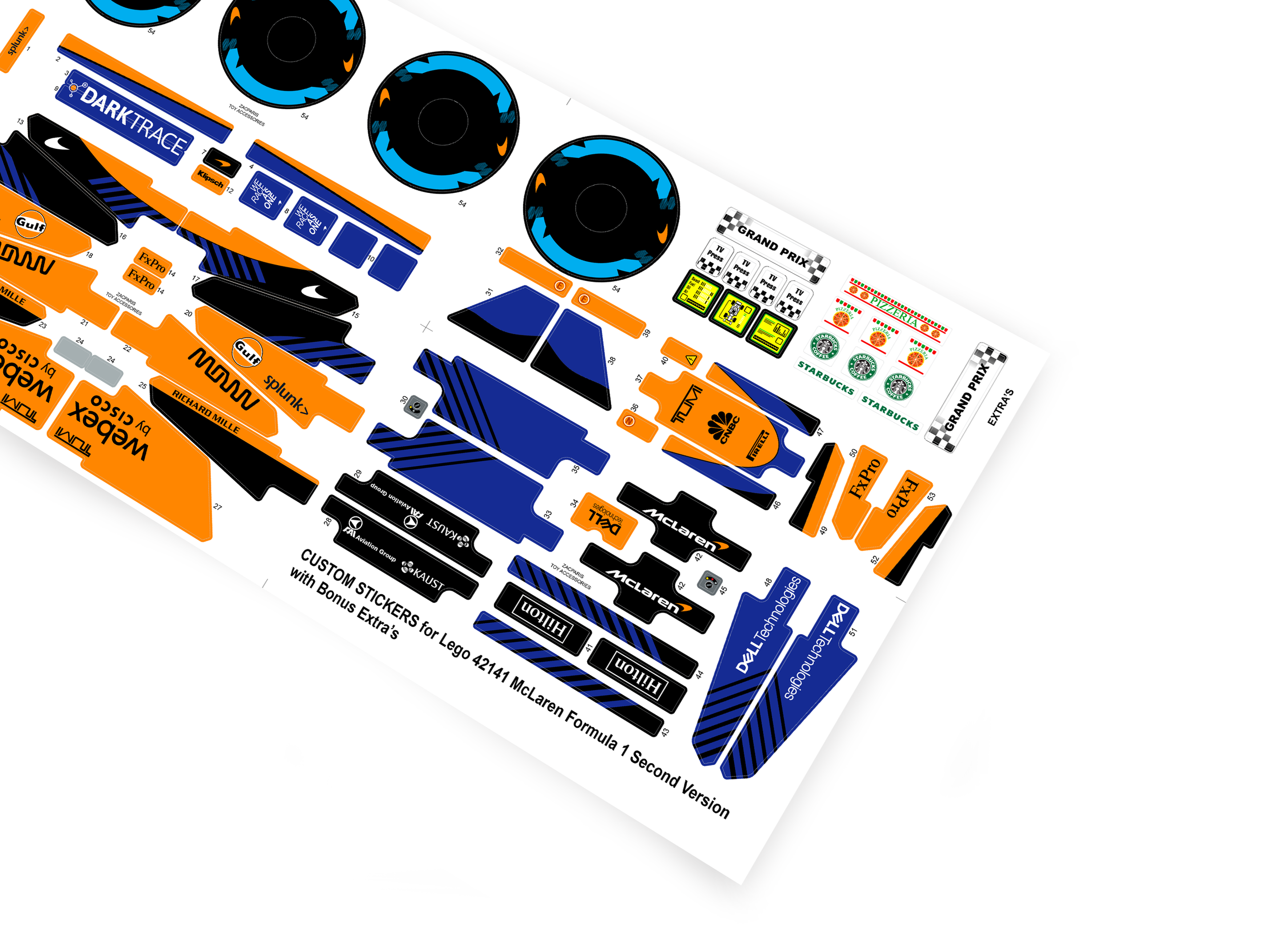 Lego 42141 McLaren Formula 1 sticker