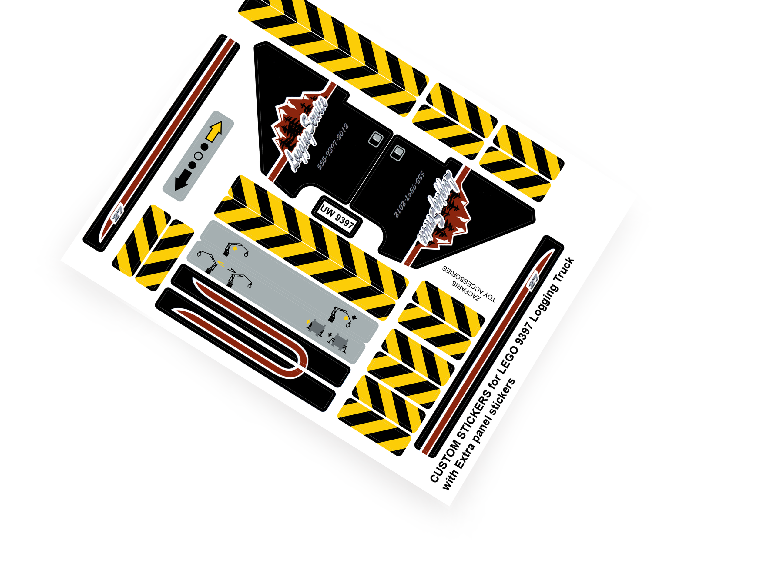 Lego 9397 Logging Truck sticker