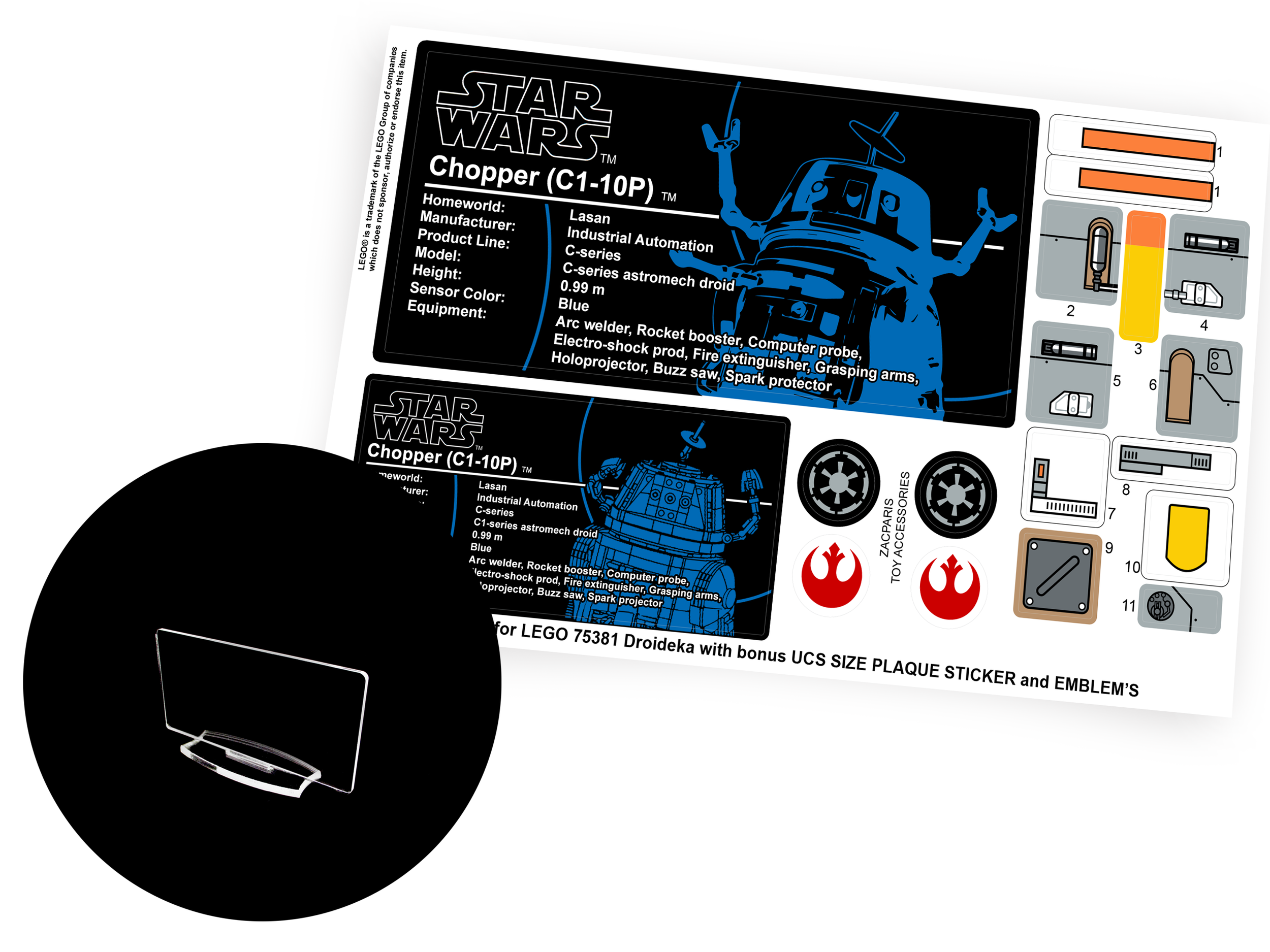 Lego 75416 Chopper C1-10P sticker